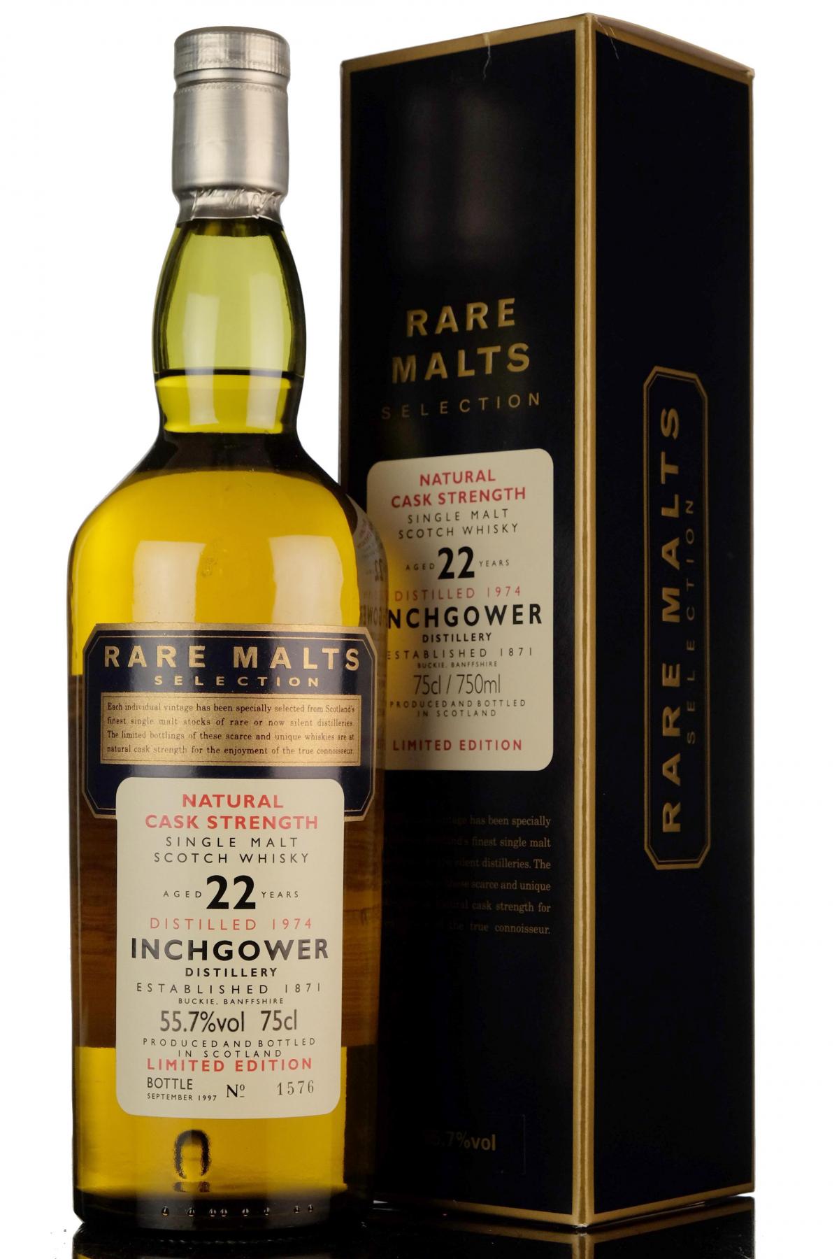 Inchgower 1974-1997 - 22 Year Old - Rare Malts 55.7%