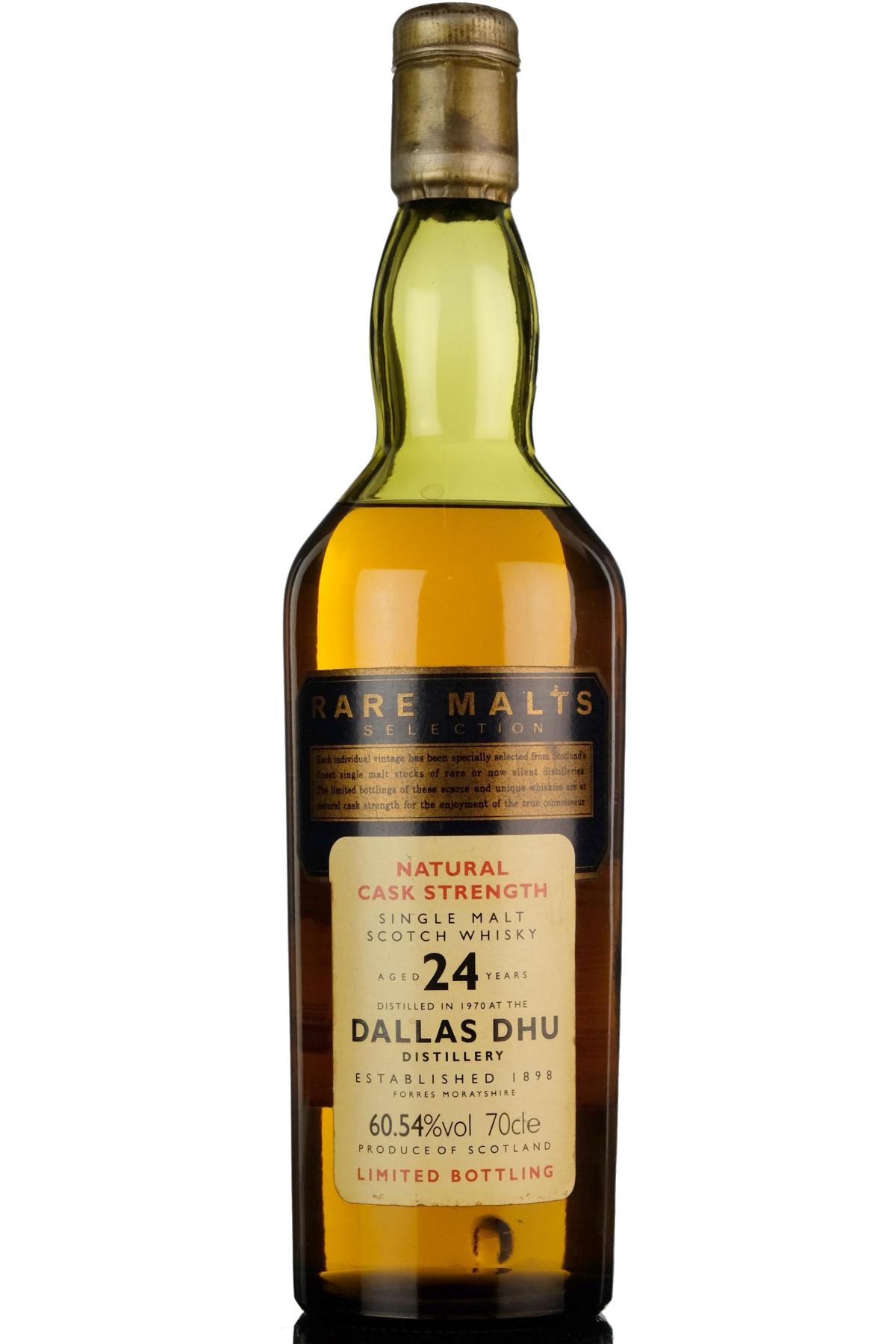 Dallas Dhu 1970 - 24 Year Old - Rare Malts 60.54%
