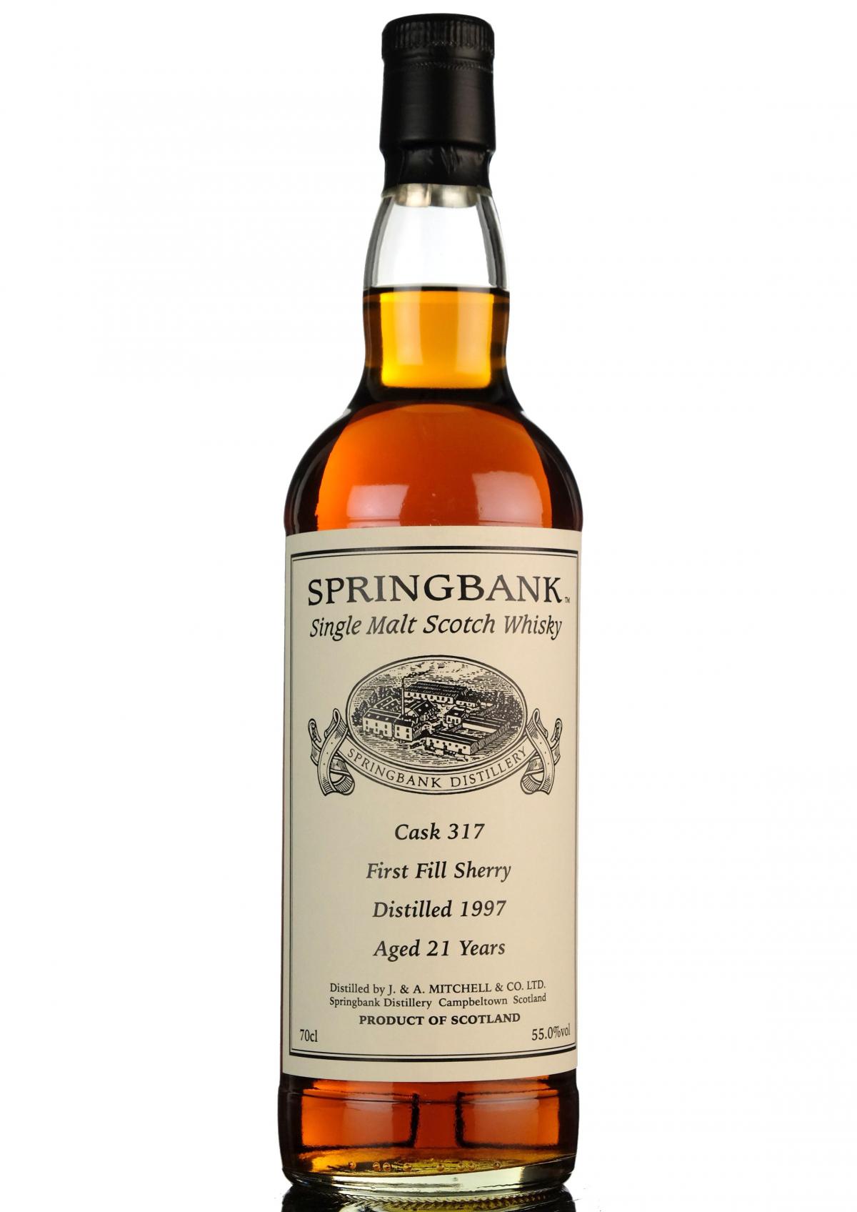 Springbank 1997 - 21 Year Old - Private Bottling - Single Cask 317