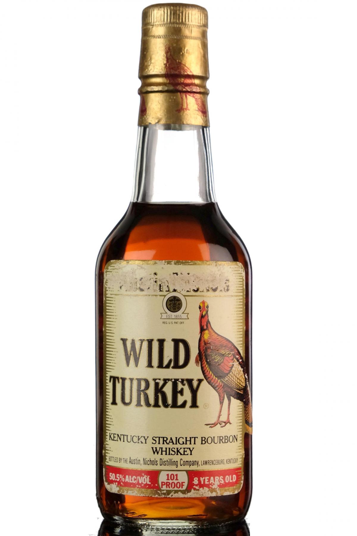 Austin Nichols Wild Turkey 8 Year Old - 101 Proof - Half Bottle