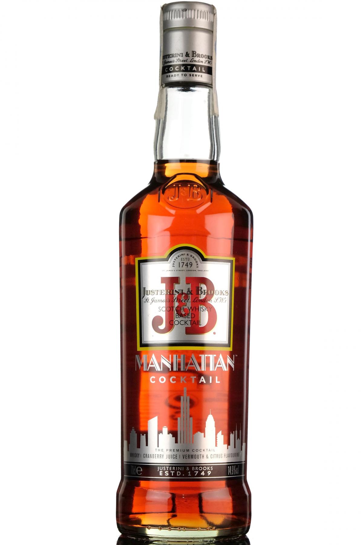 J&B Manhattan Cocktail
