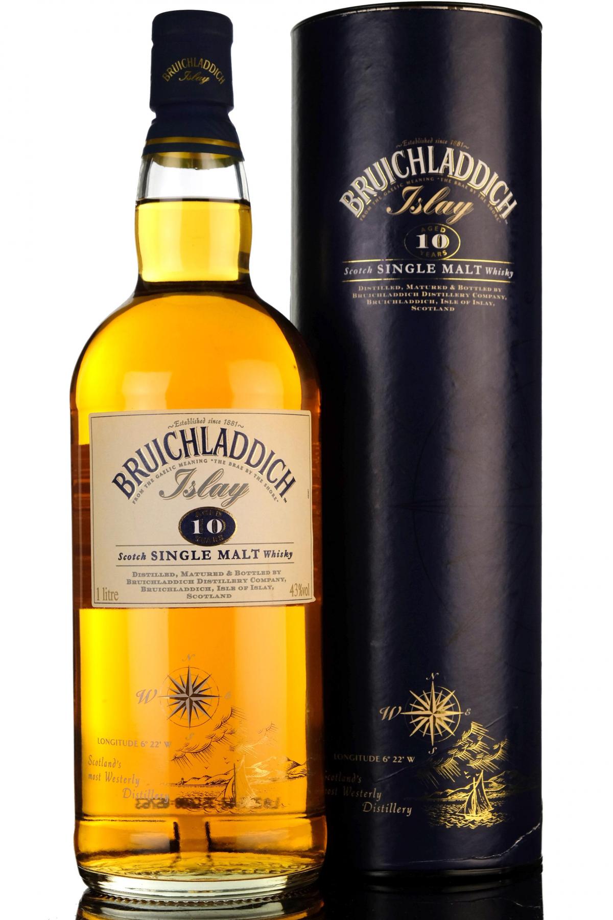 Bruichladdich 10 Year Old - 1990s - 1 Litre
