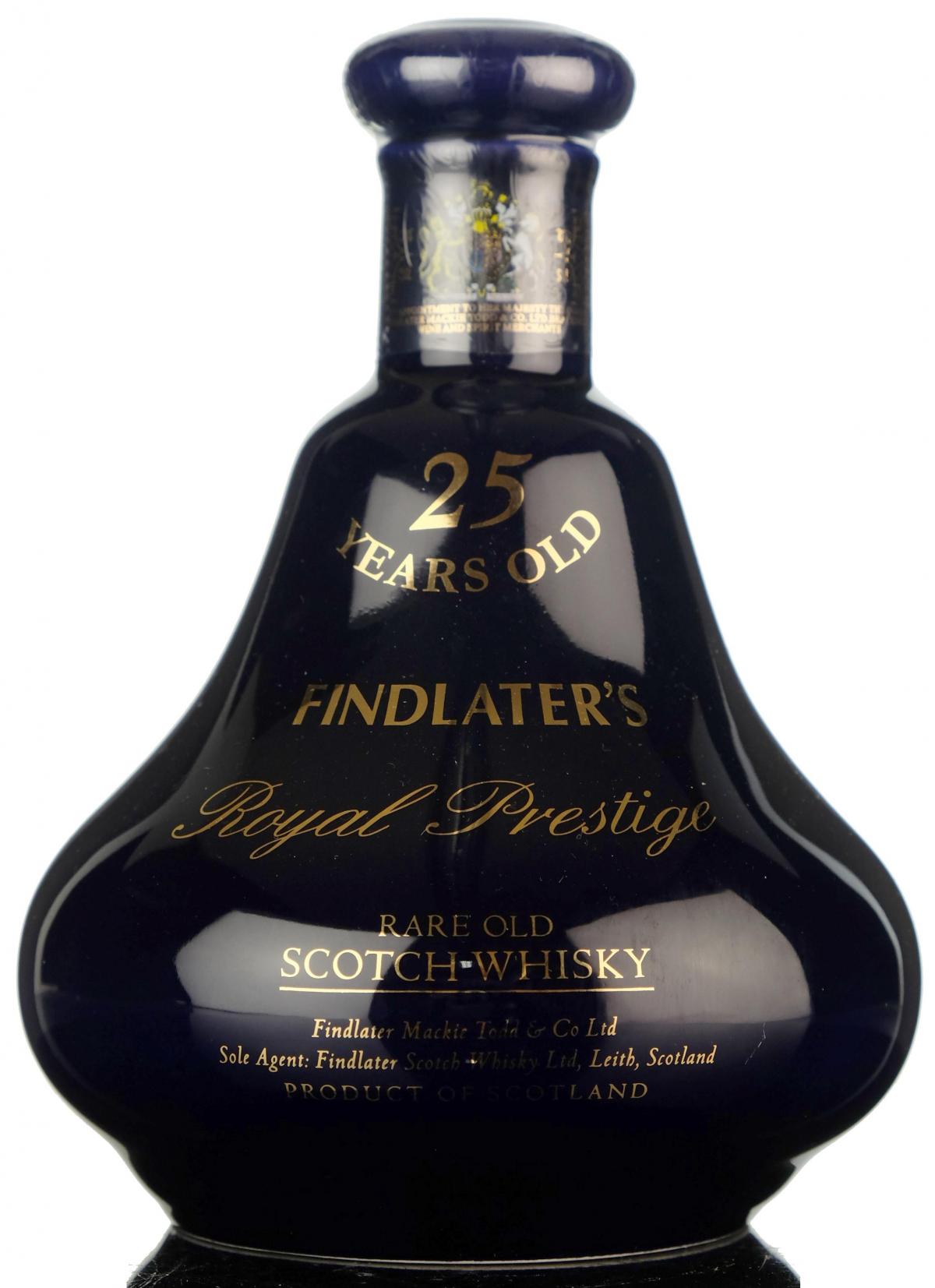 Findlaters Royal Prestige - 25 Year Old Decanter