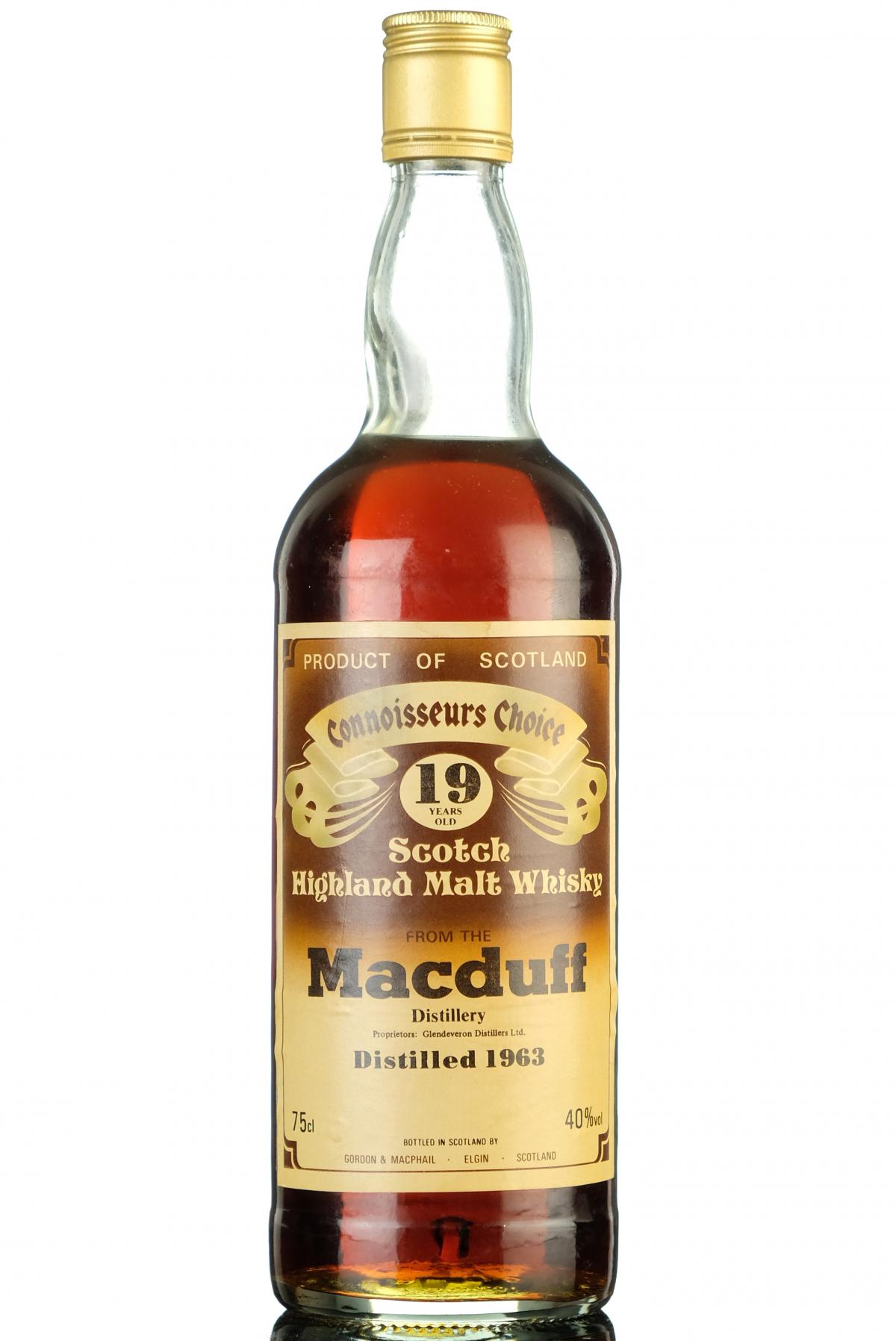 Macduff 1963 - 19 Year Old - Connoisseurs Choice