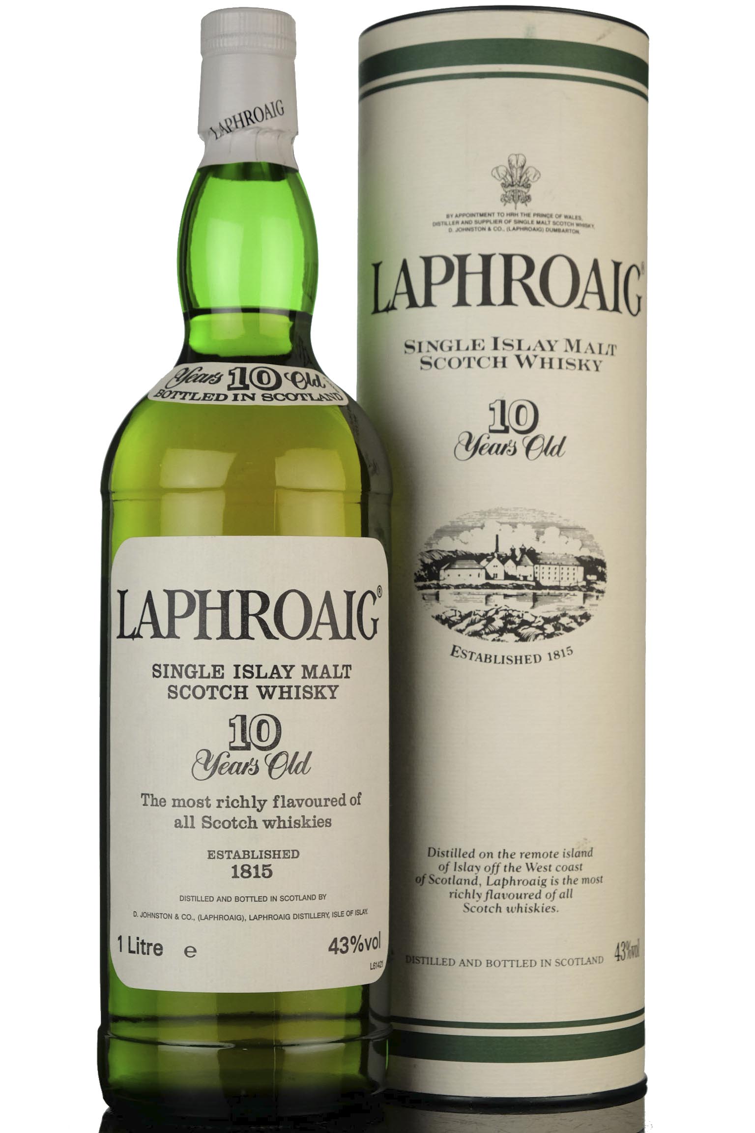 Laphroaig 10 Year Old - Circa 2000 - 1 Litre