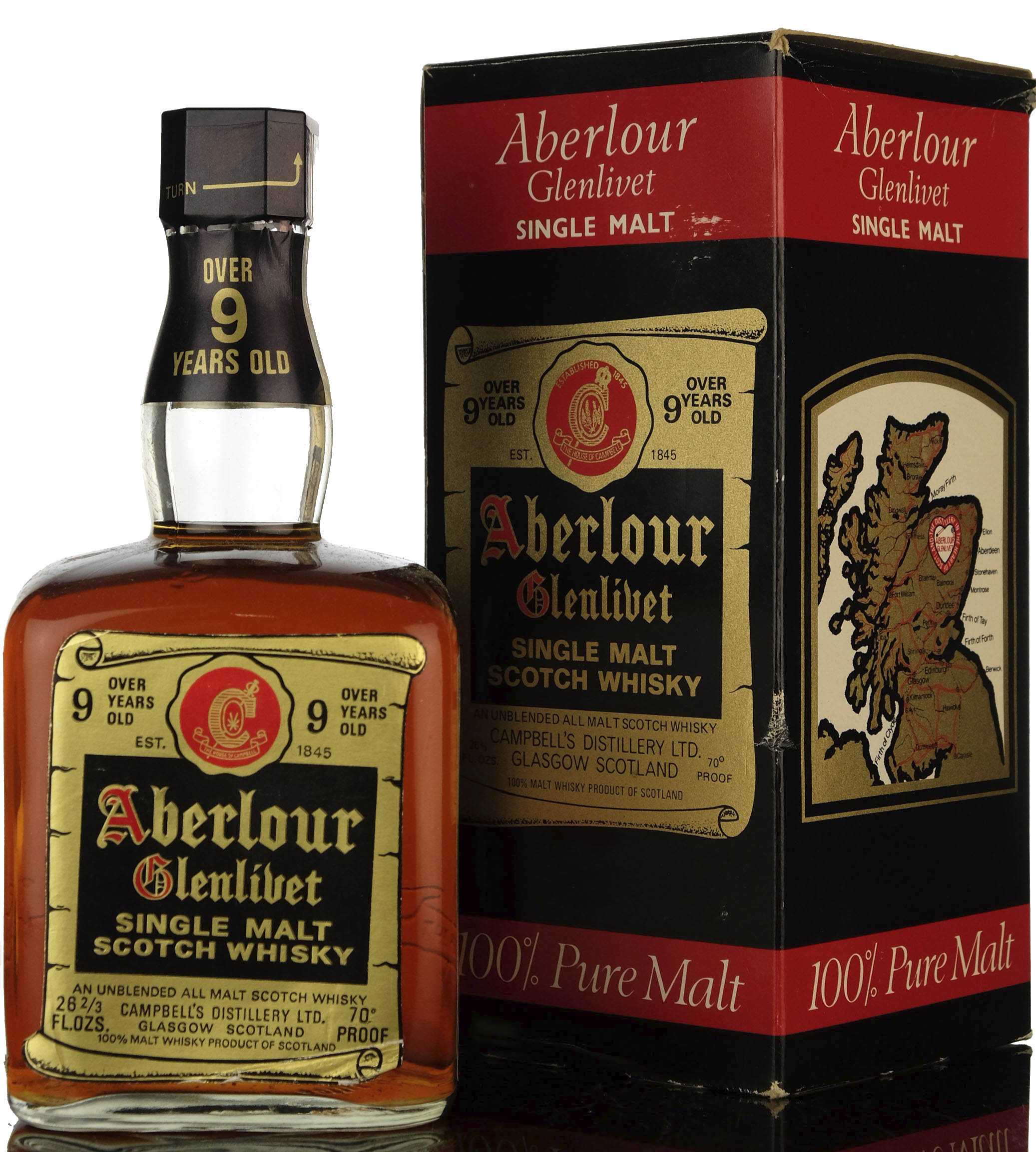 Aberlour-Glenlivet 9 Year Old - 1970s