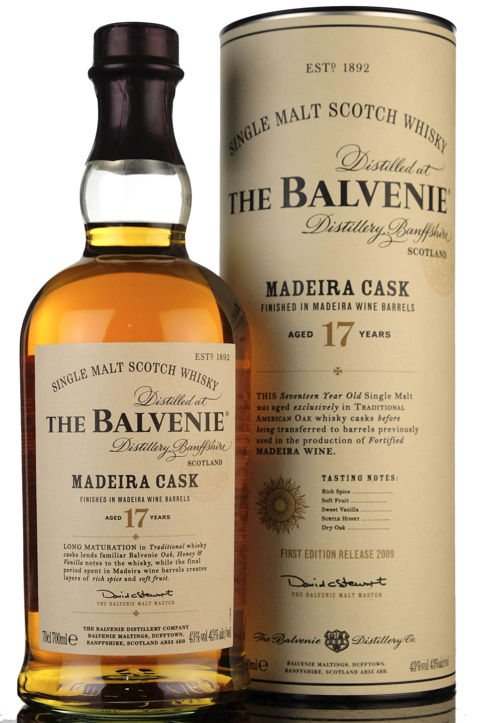 Balvenie 17 Year Old - Madeira Cask - 1st Edition - 2009 Release