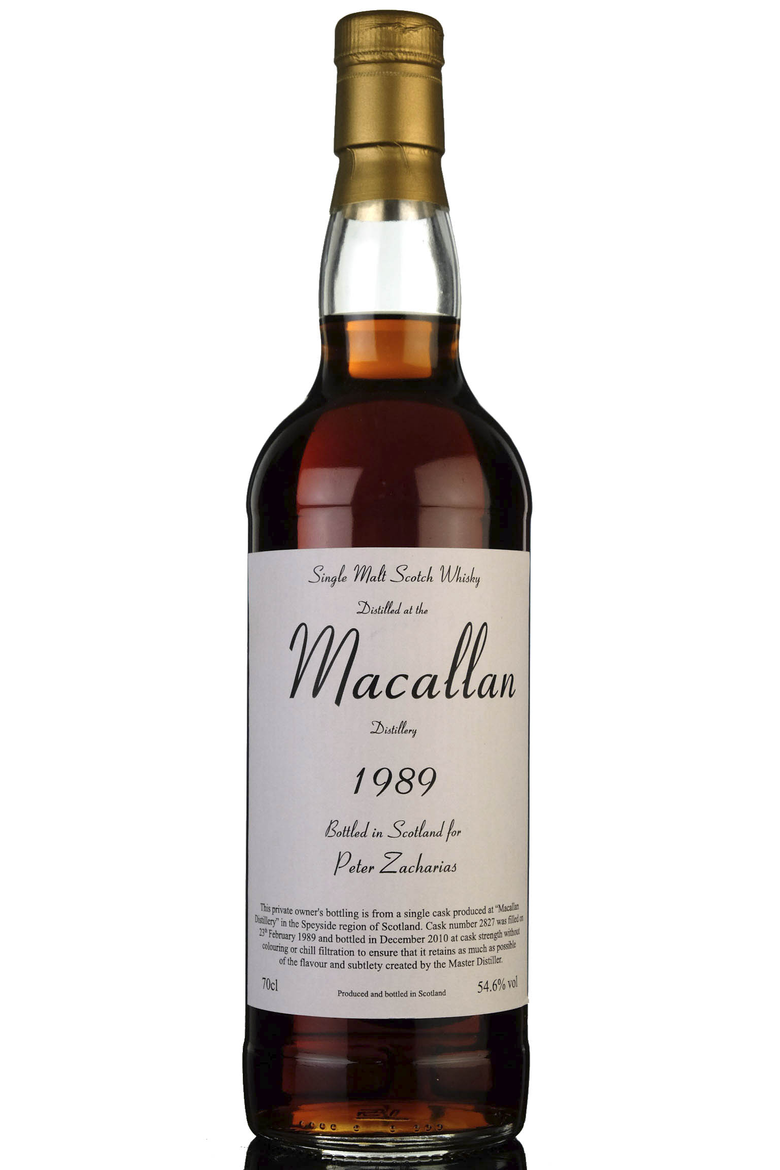 Macallan 1989-2010 - Private Single Cask 2827