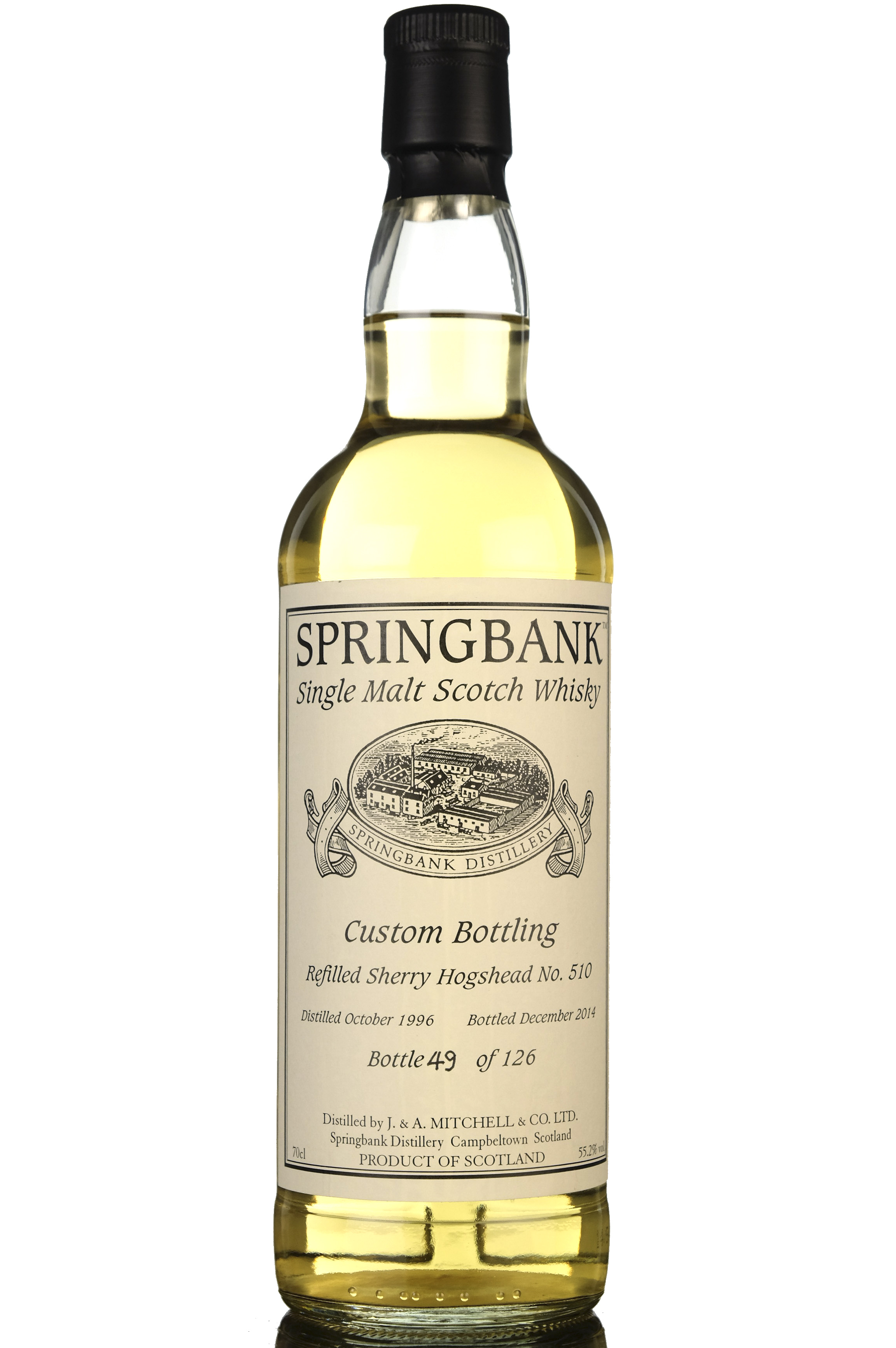 Springbank 1996-2014 - Custom Private Bottling - Single Cask 510