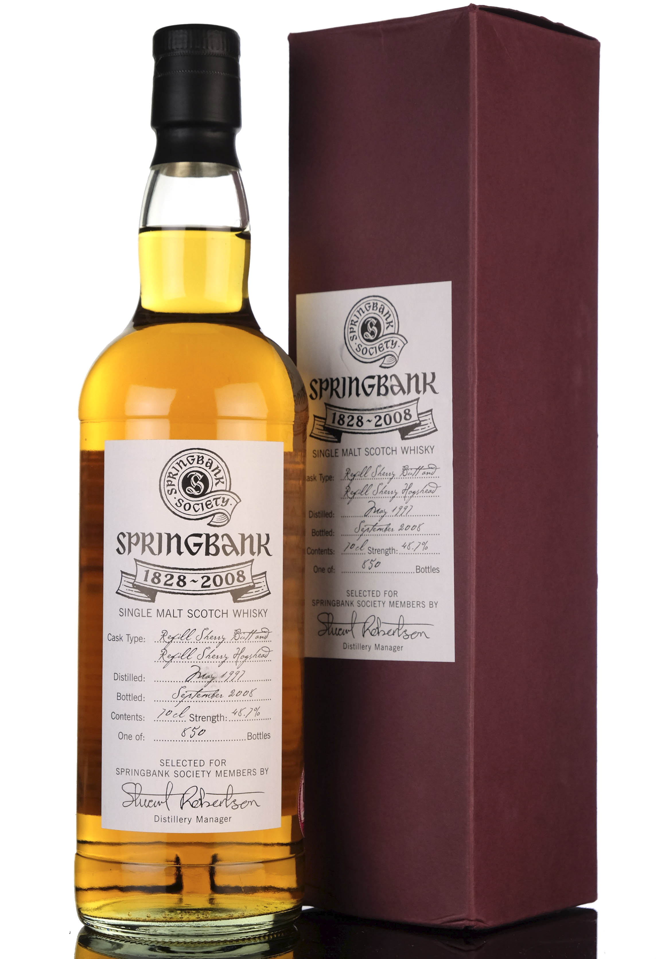 Springbank 1997-2008 - Society Bottling