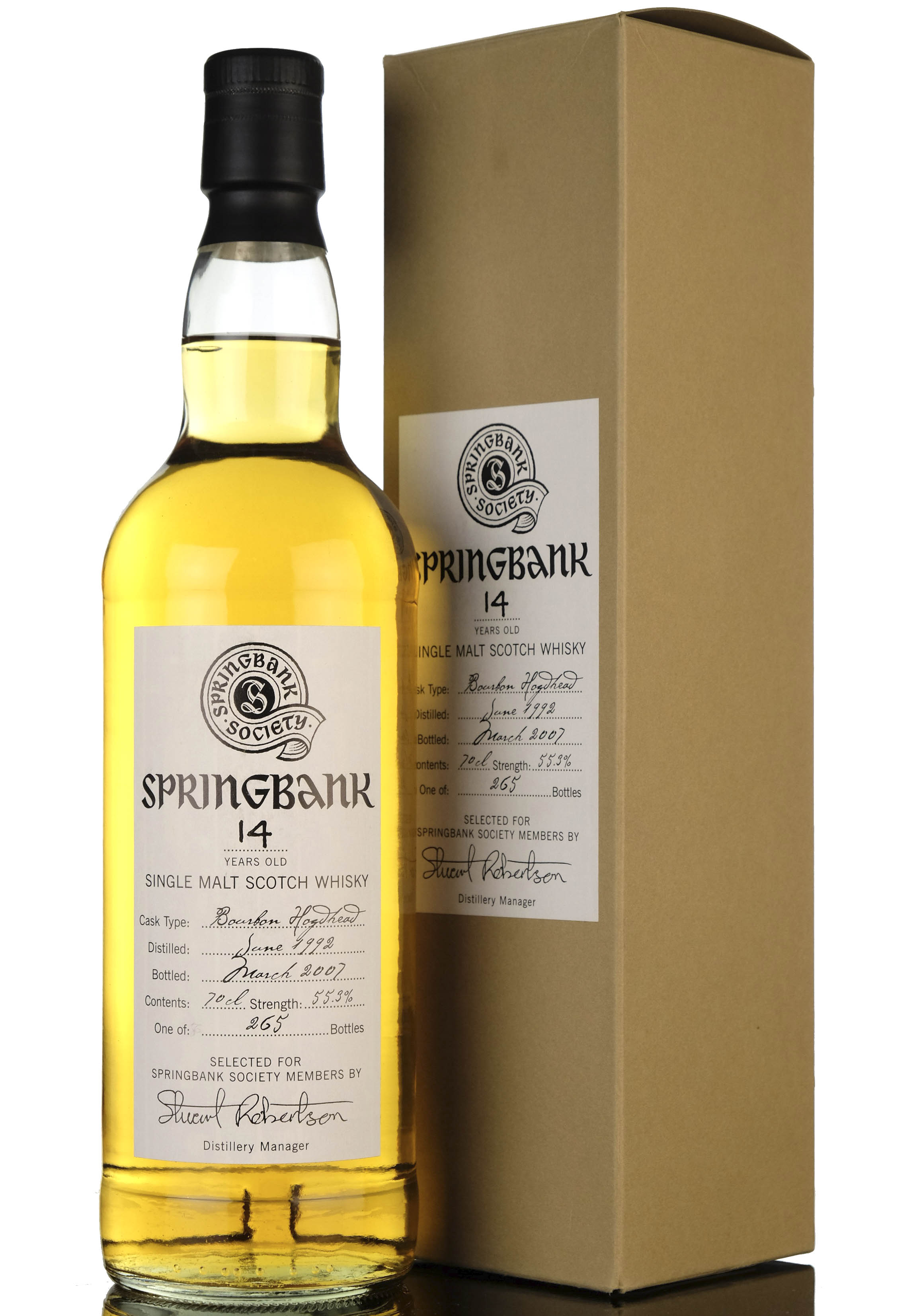 Springbank 1992-2007 - 14 Year Old - Society Bottling