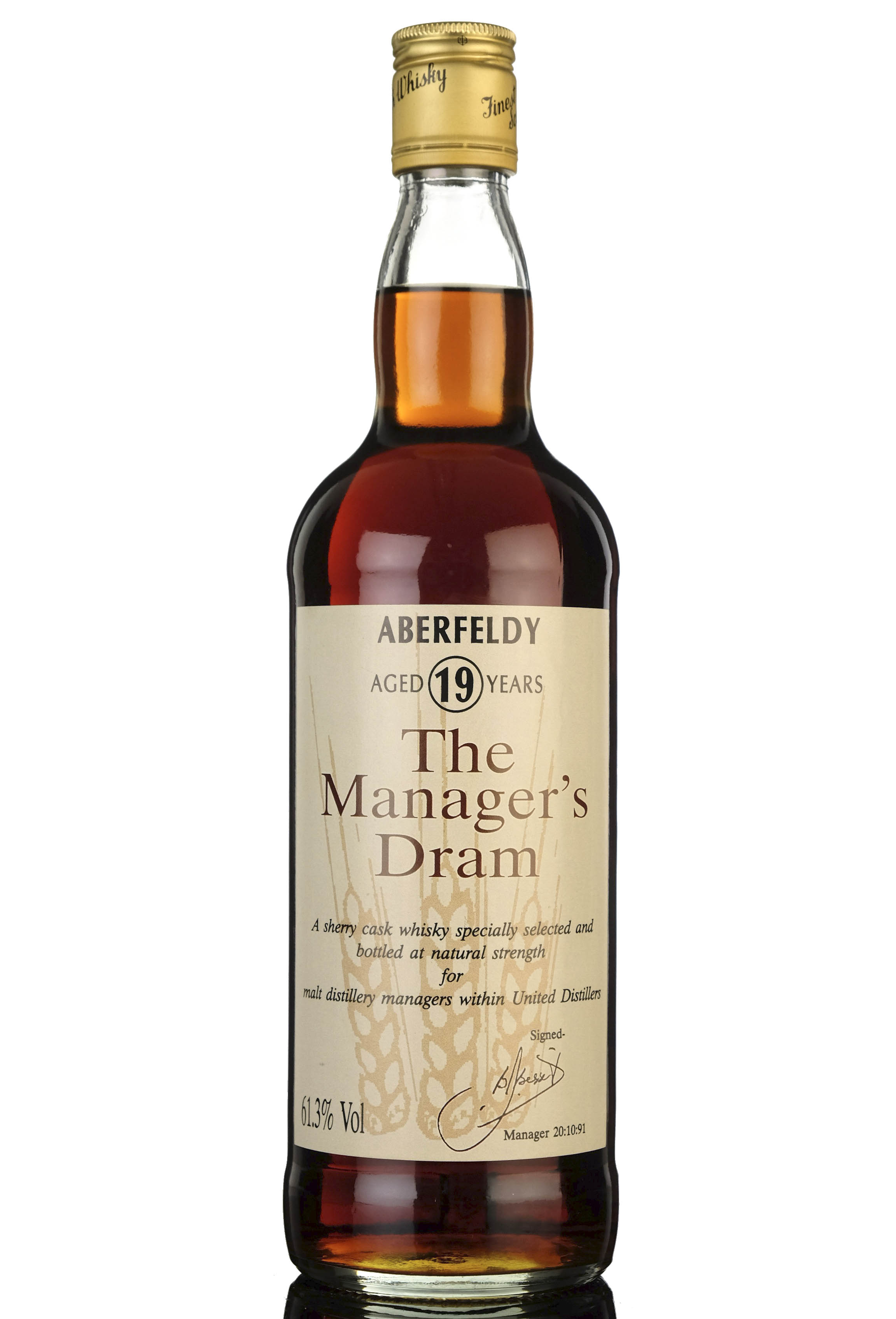 Aberfeldy 19 Year Old - Managers Dram 1991