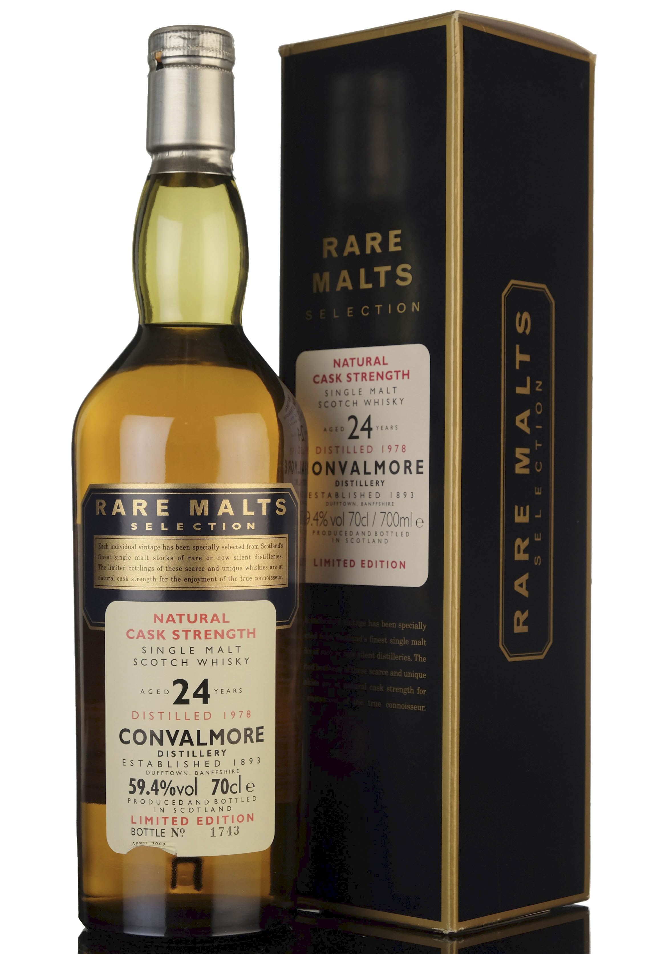 Convalmore 1978-2003 - 24 Year Old - Rare Malts 59.4%