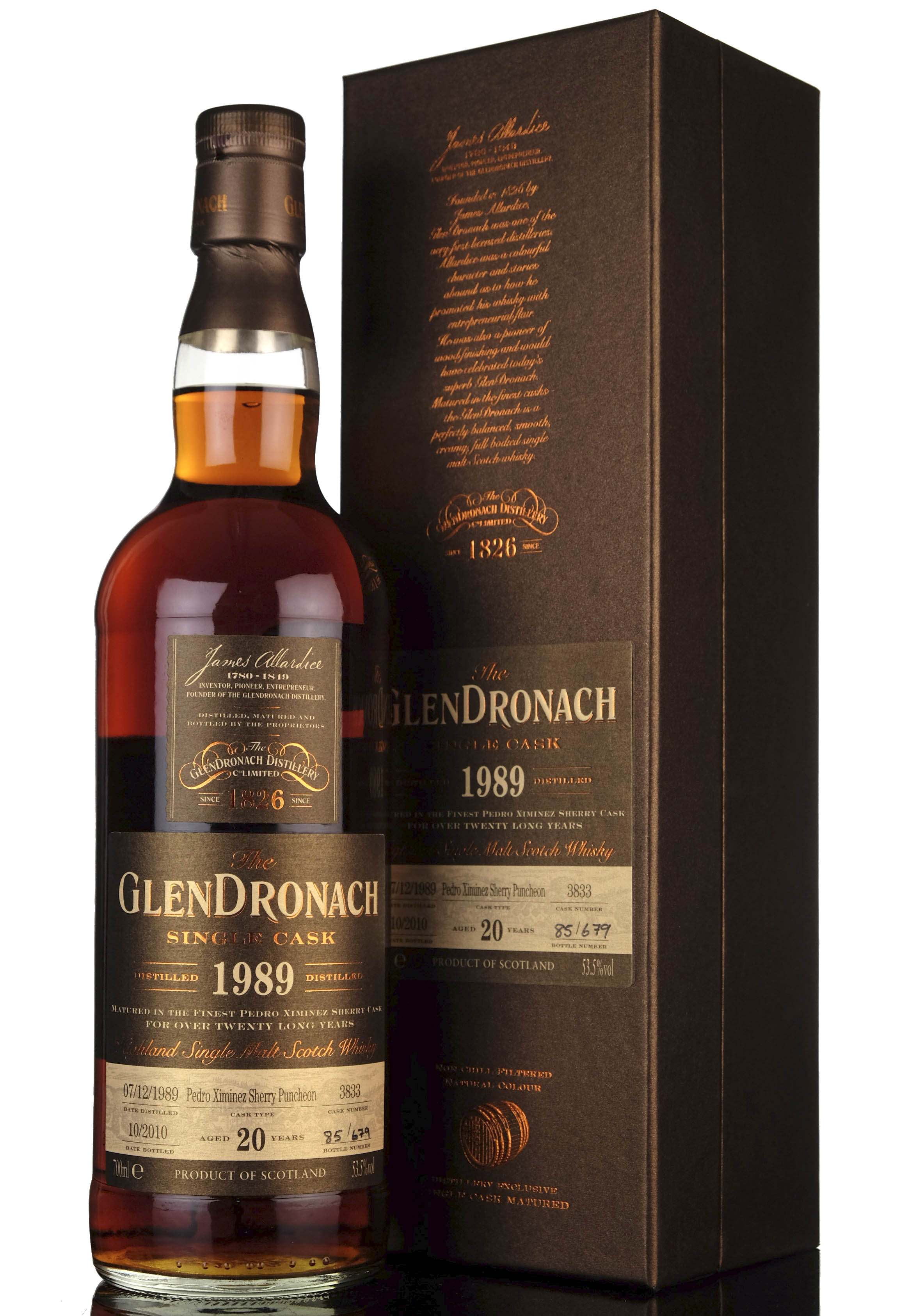 Glendronach 1989-2010 - 20 Year Old - Single Cask 3833 - Batch 3