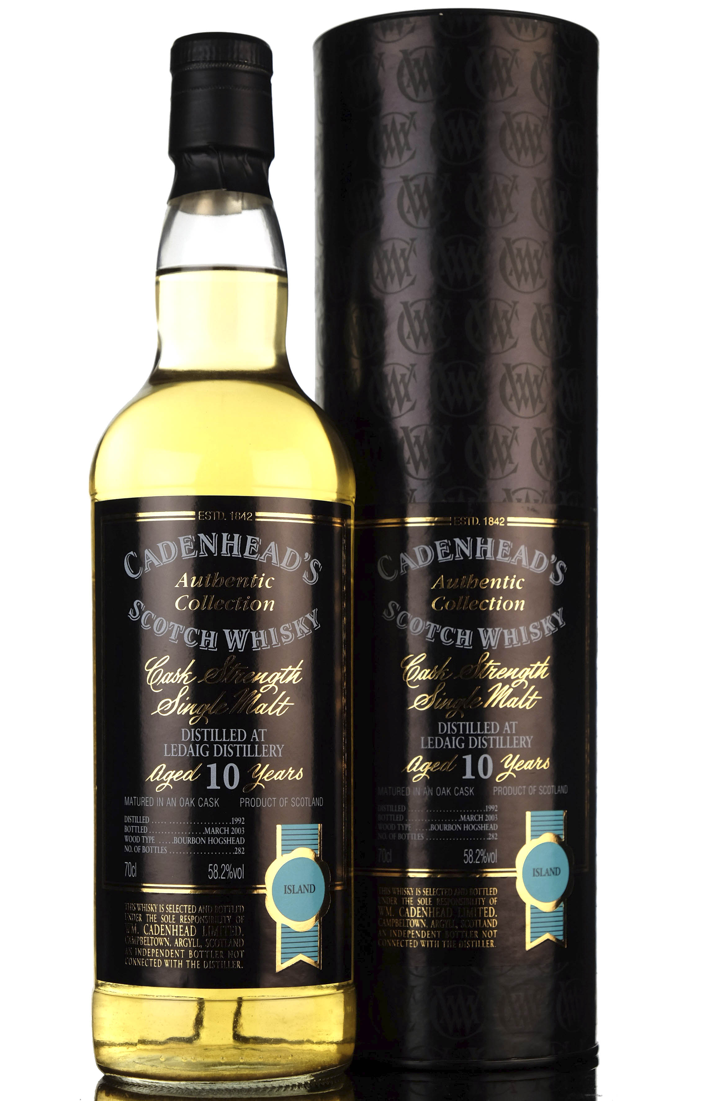 Ledaig 1992-2003 - 10 Year Old - Cadenheads Authentic Collection