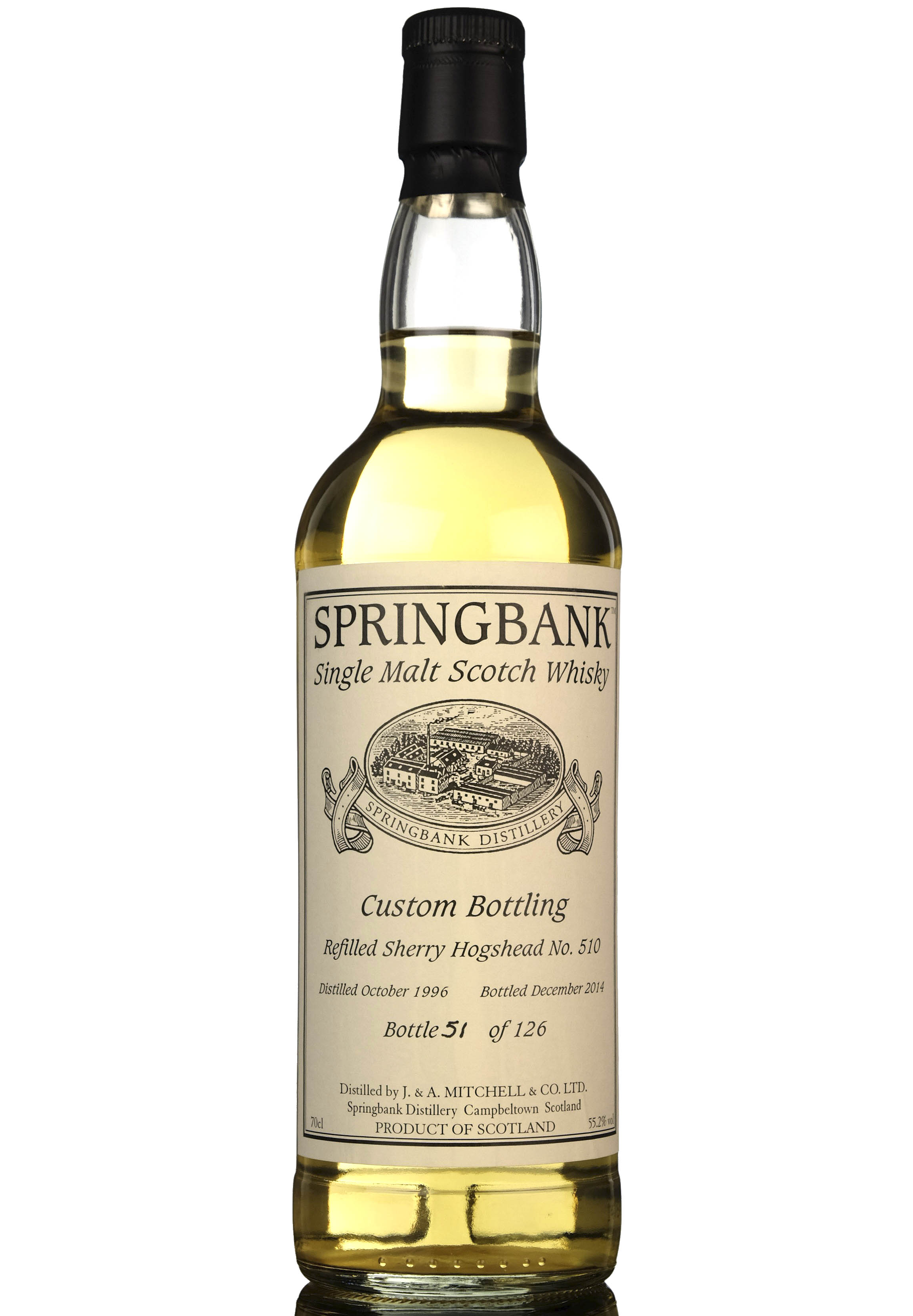 Springbank 1996-2014 - Custom Private Bottling - Single Cask 510