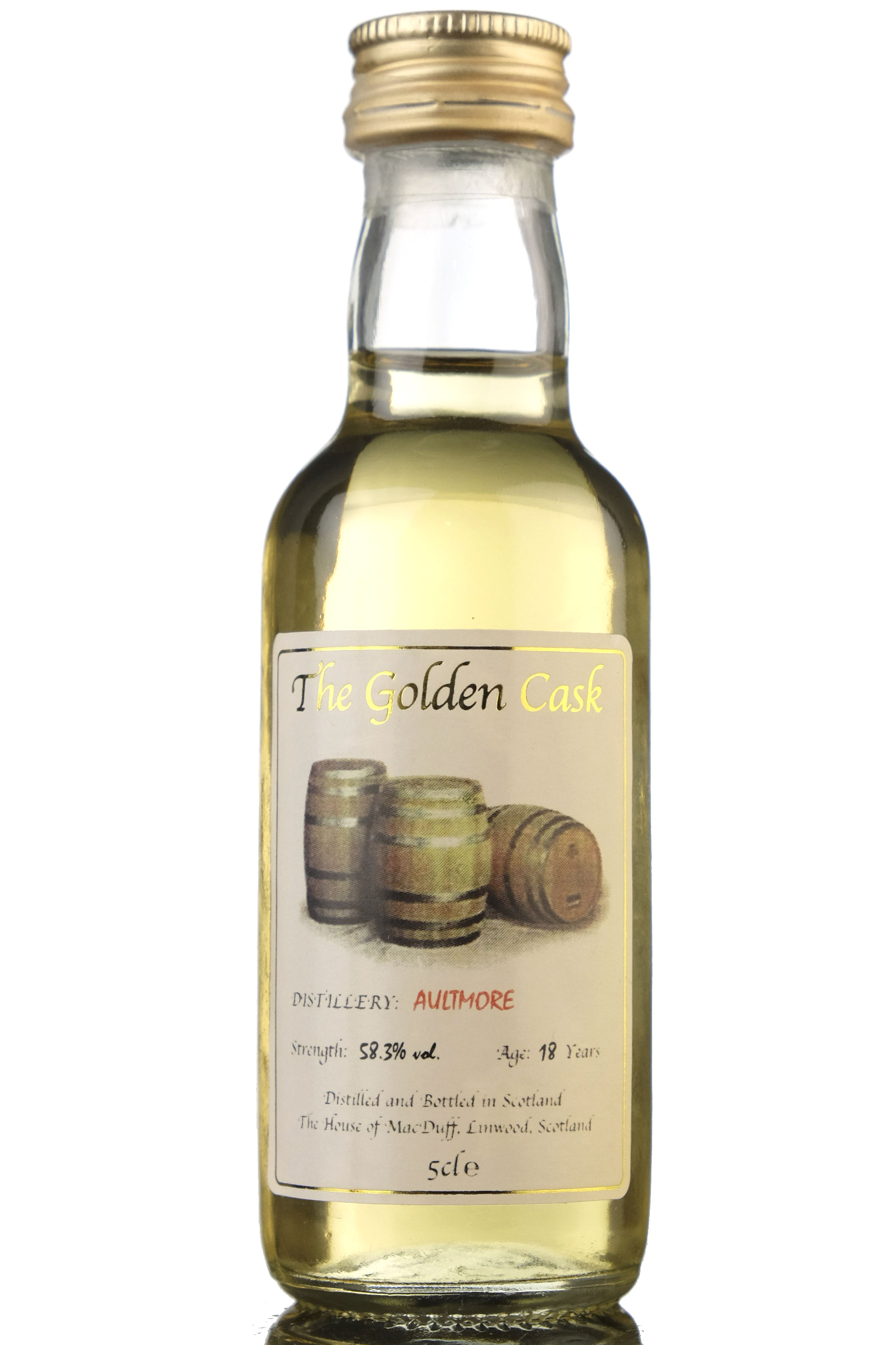 Aultmore 18 Year Old - The Golden Cask Miniature