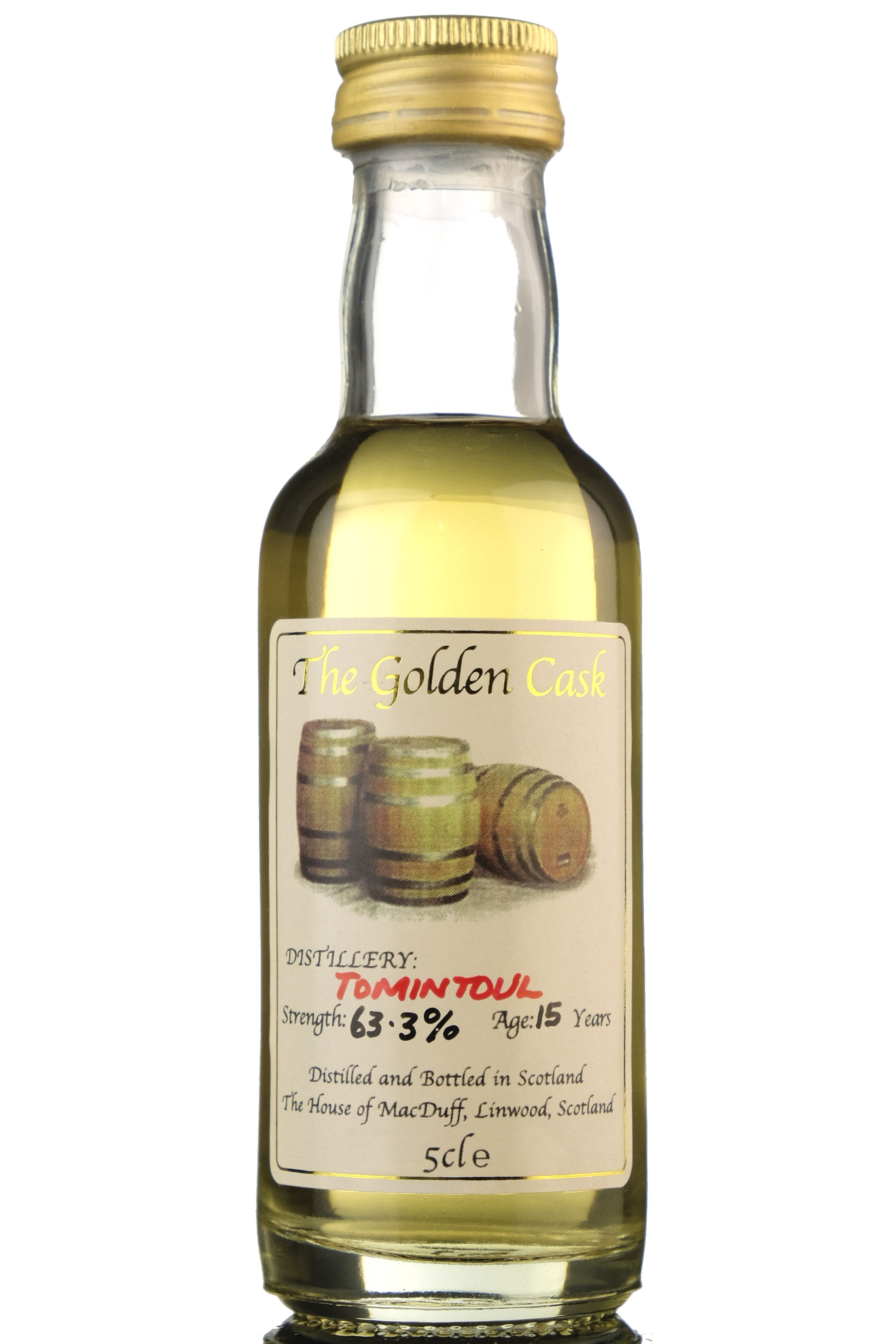 Tomintoul 15 Year Old - The Golden Cask Miniature