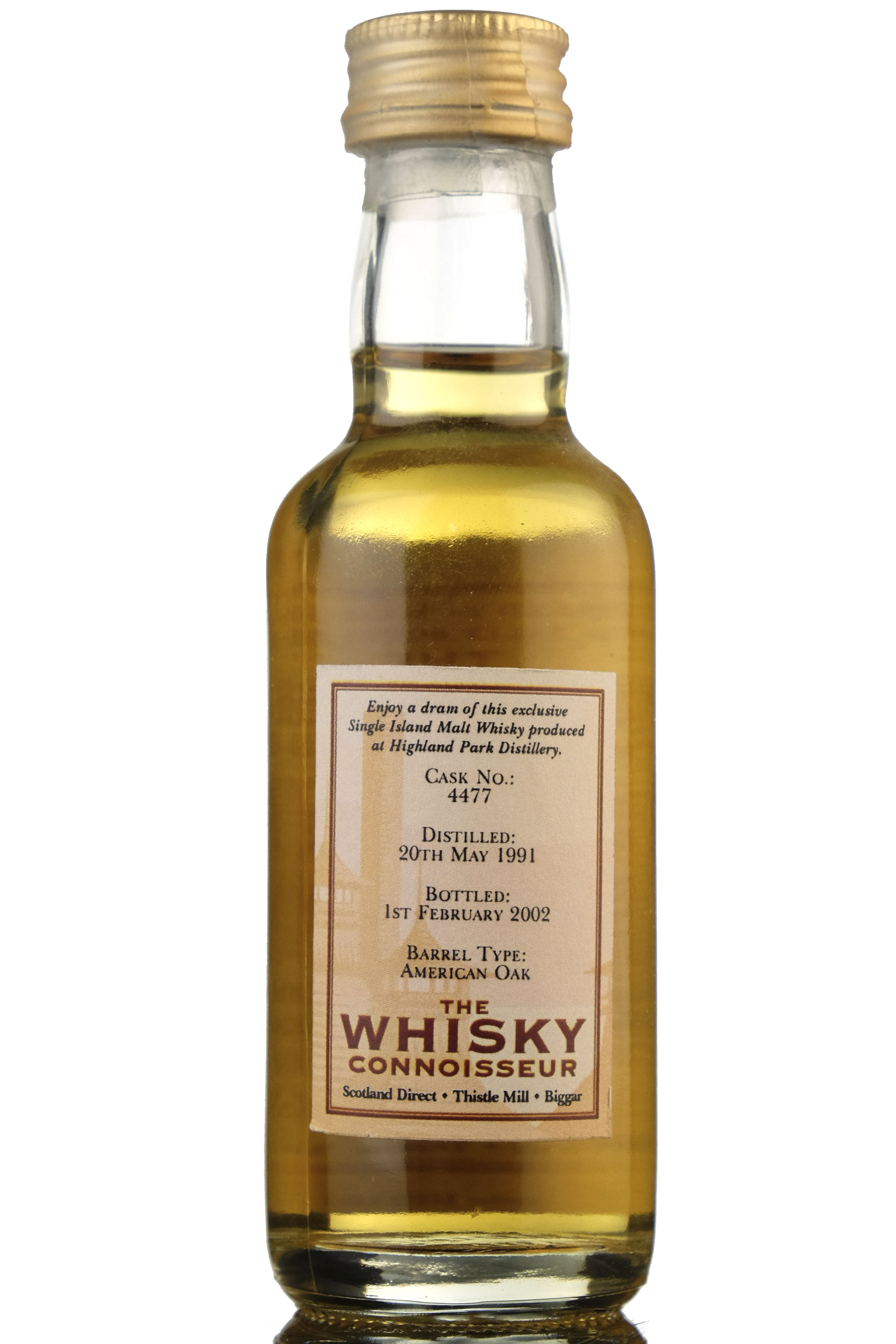 Highland Park 1991-2002 - 10 Year Old - The Whisky Connoisseur Miniature