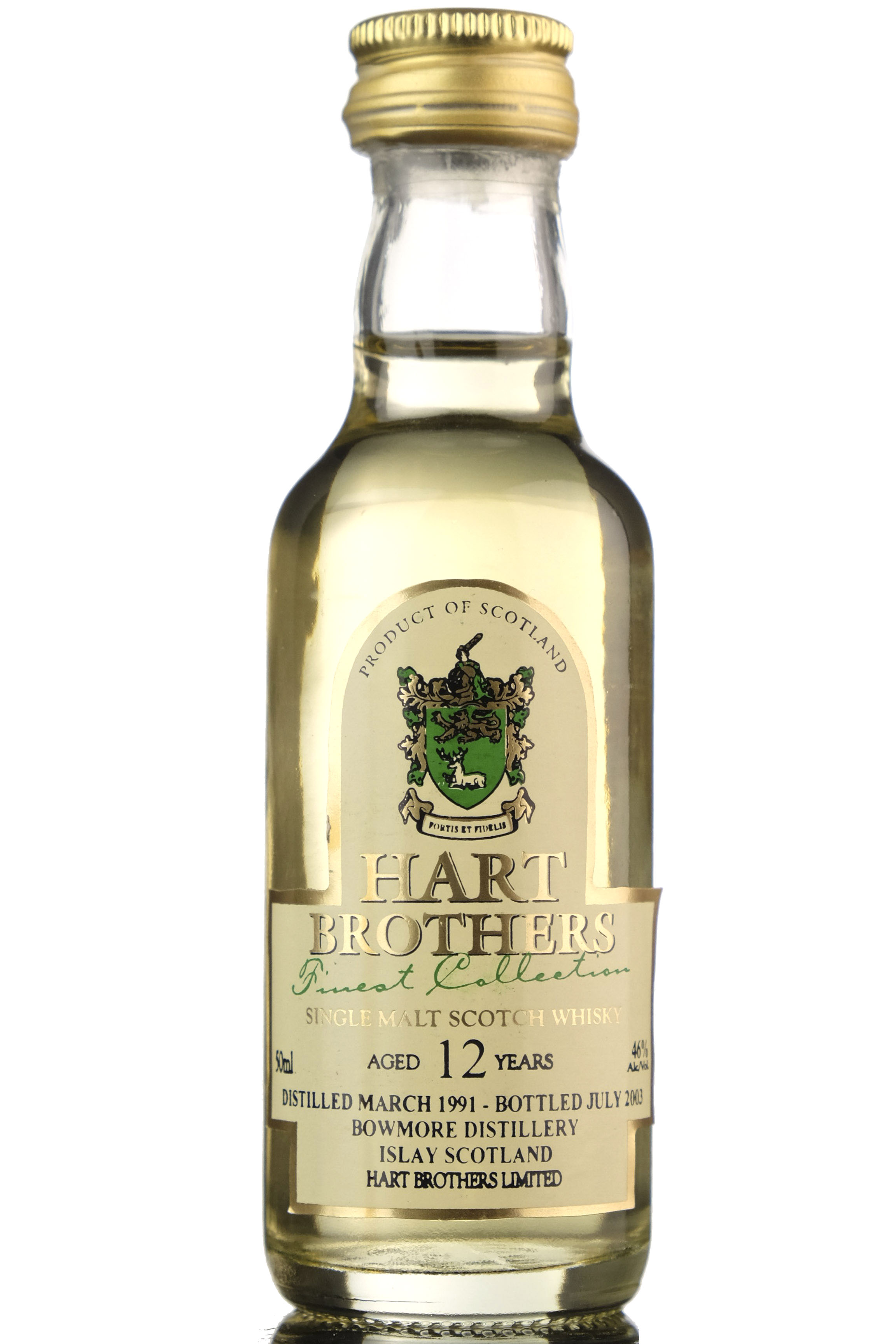Bowmore 1991-2003 - 12 Year Old Hart Brothers Miniature