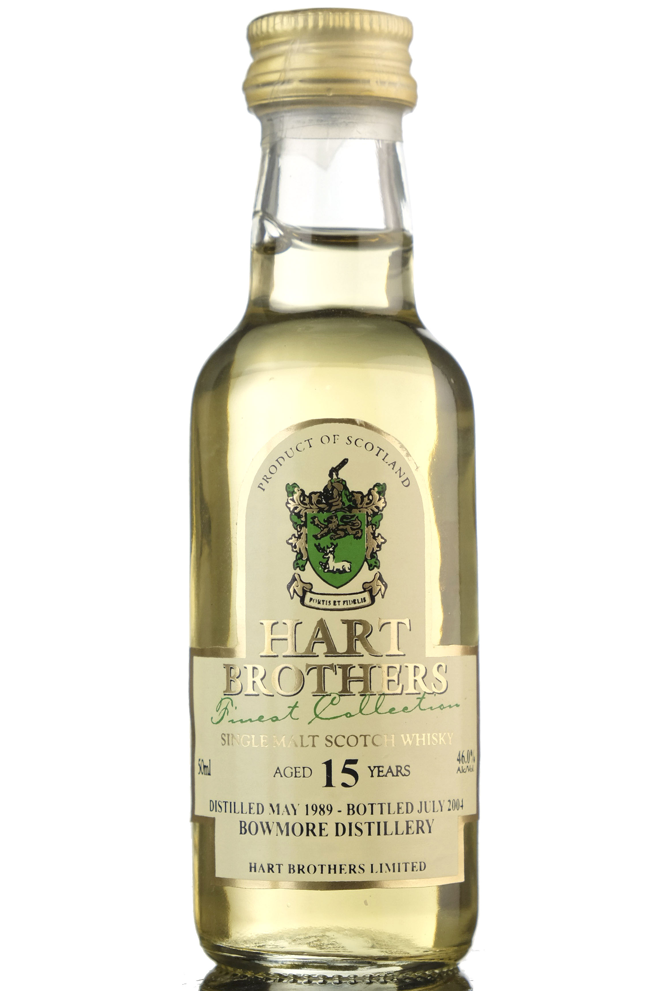 Bowmore 1989-2004 - 15 Year Old Hart Brothers Miniature