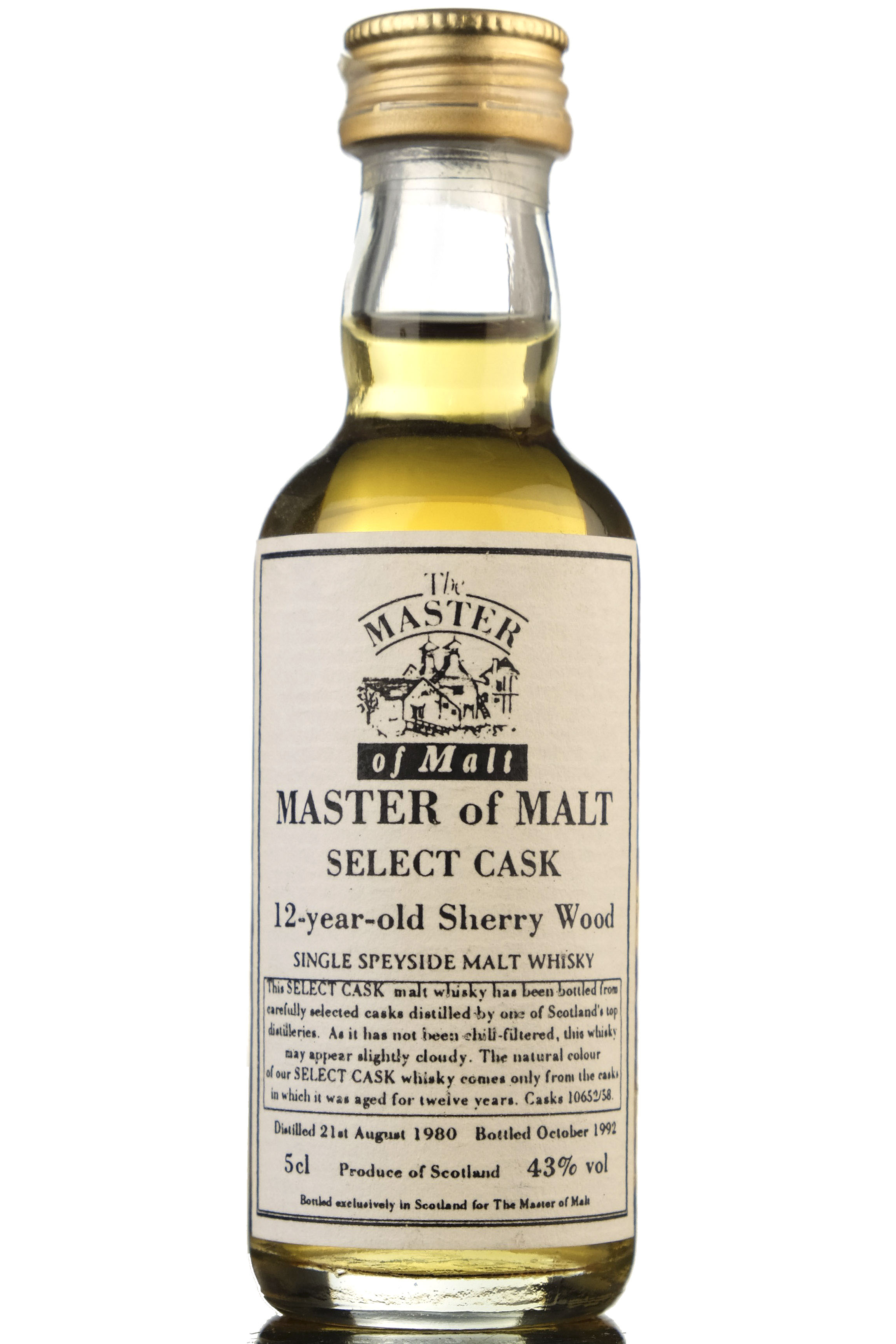 Select Cask 1980-1992 - 12 Year Old - Master Of Malt Miniature