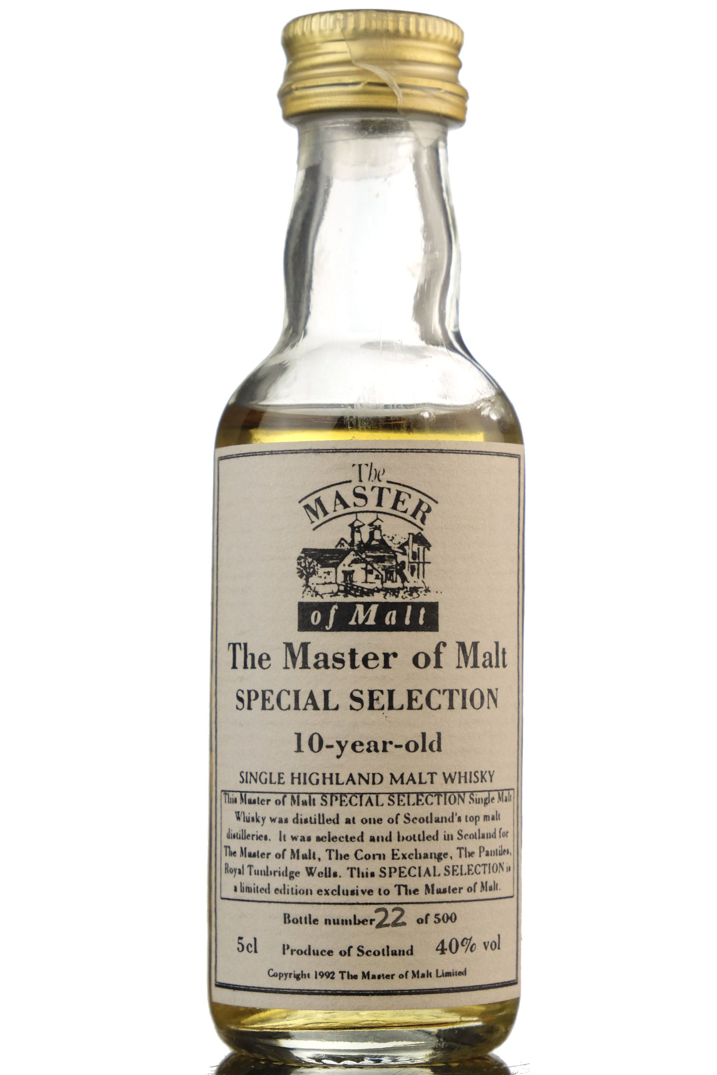 Special Selection 10 Year Old - Master Of Malt Miniature