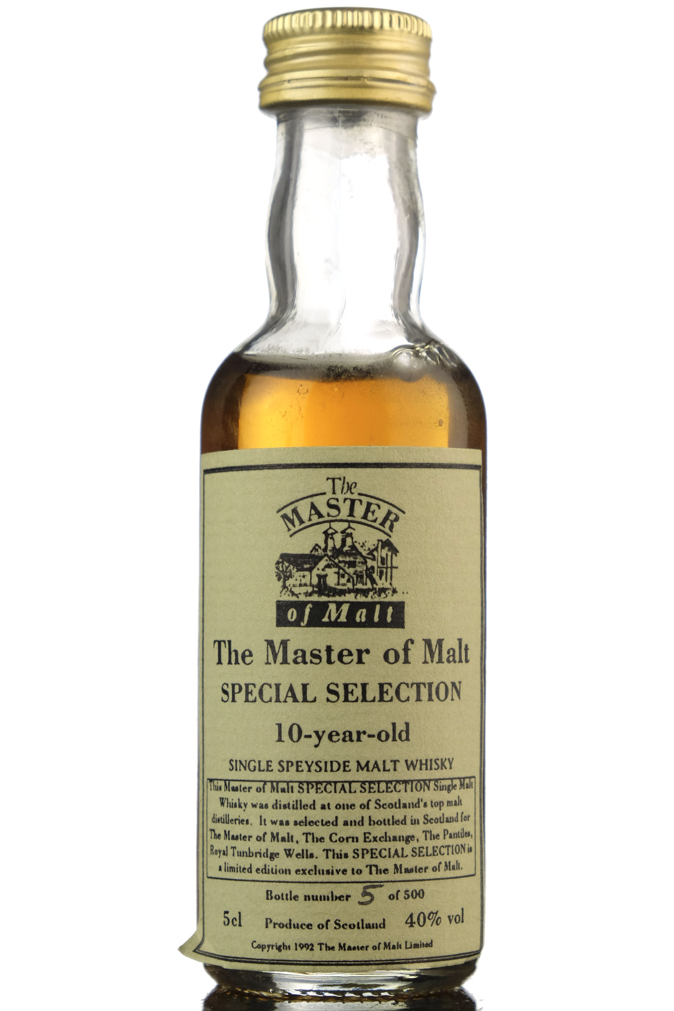 Special Selection 10 Year Old - Master Of Malts Miniature