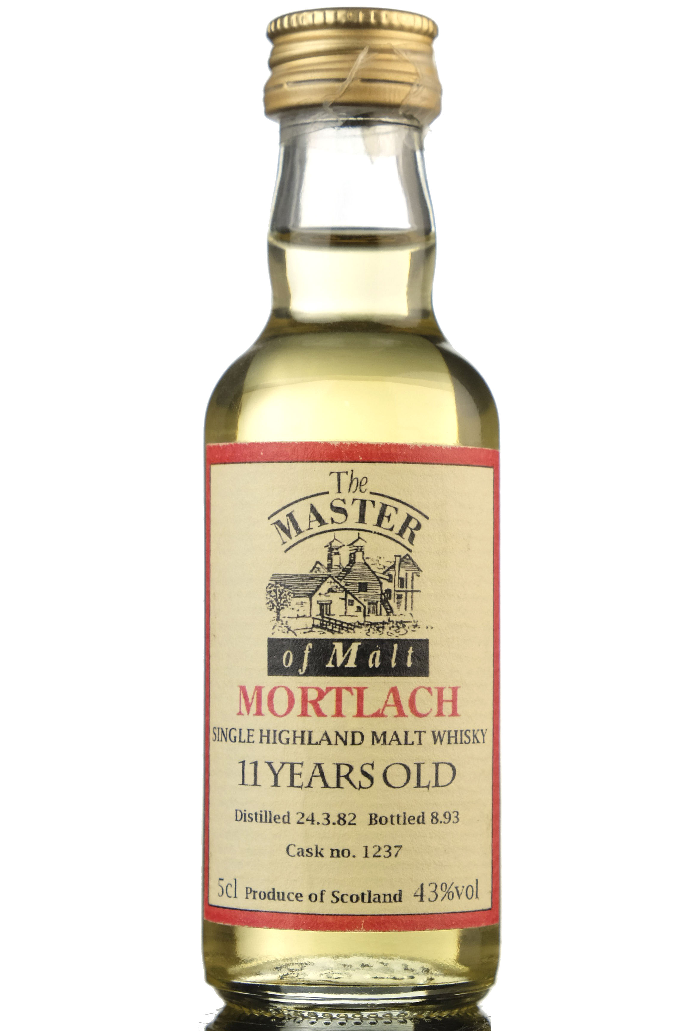 Mortlach 1982-1993 - 11 Year Old - Master Of Malts Miniature