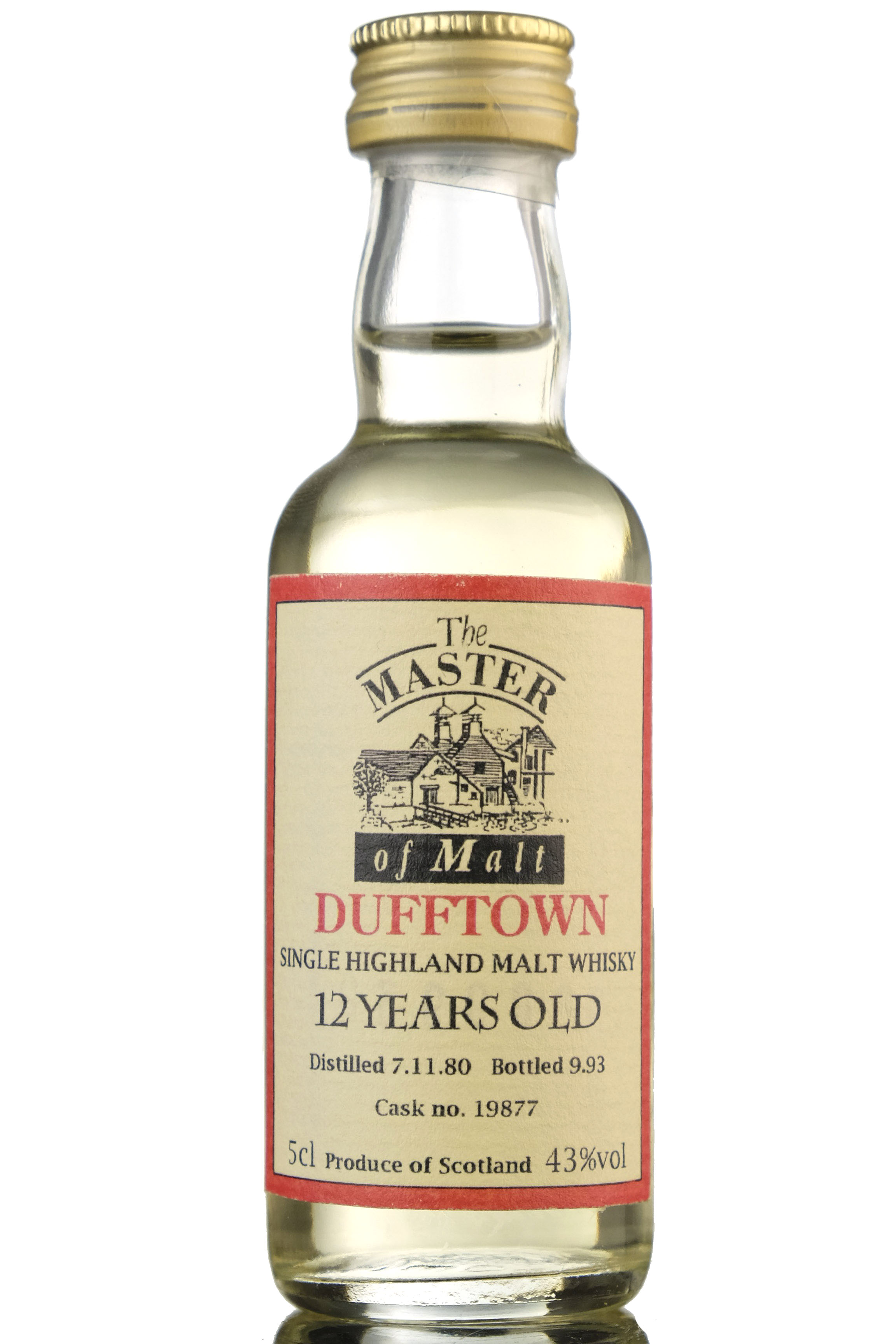 Dufftown 1980-1993 - 12 Year Old - Master Of Malt Miniature