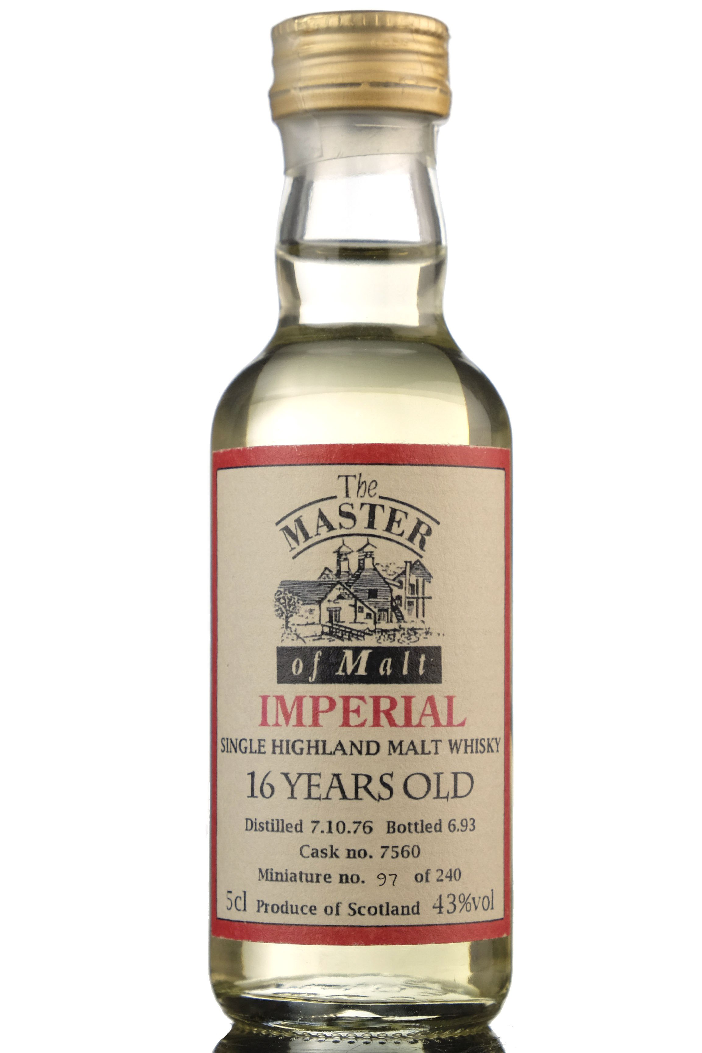 Imperial 1976-1993 - 16 Year Old - Master Of Malts Miniature