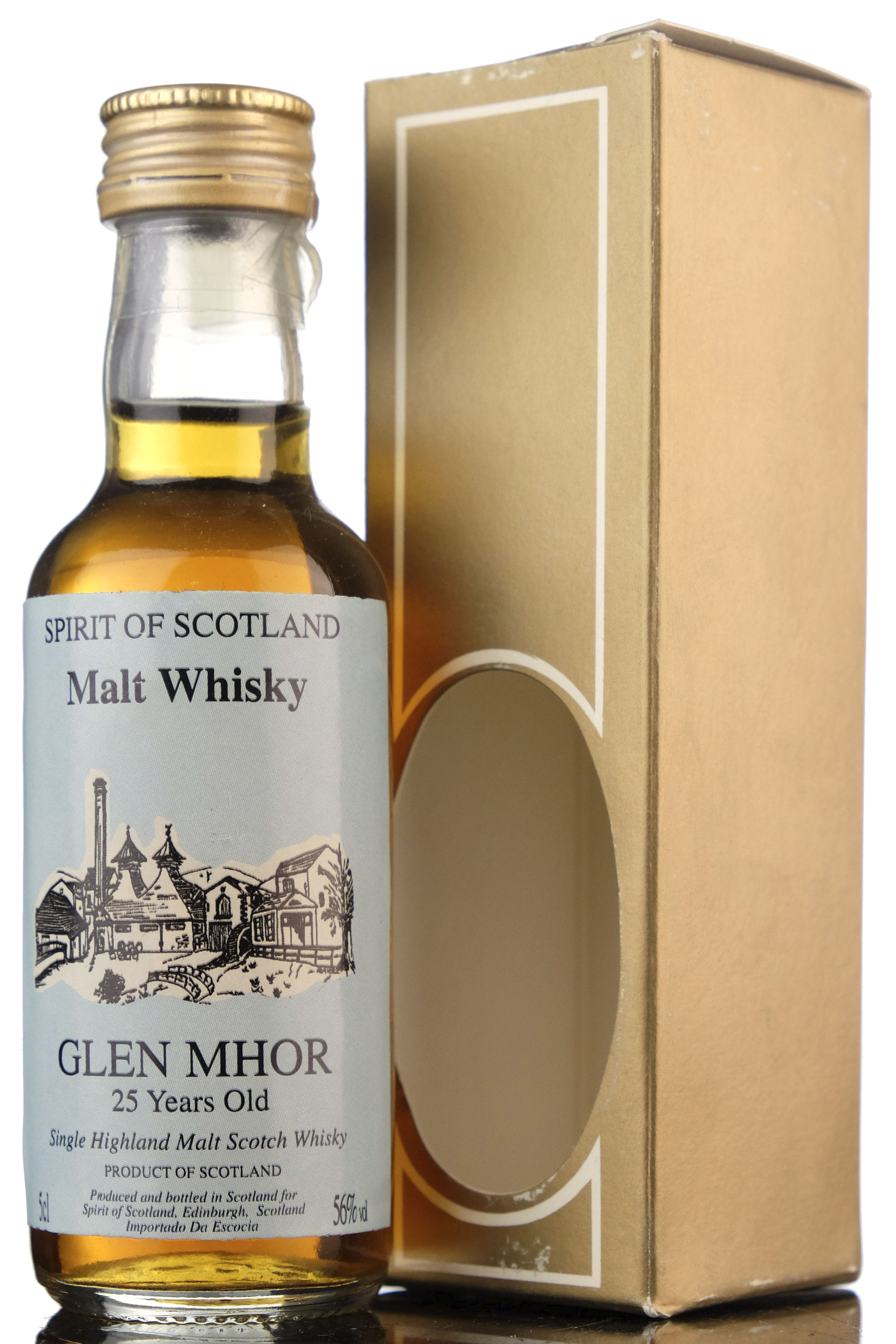 Glen Mhor 25 Year Old - Spirit Of Scotland Miniature