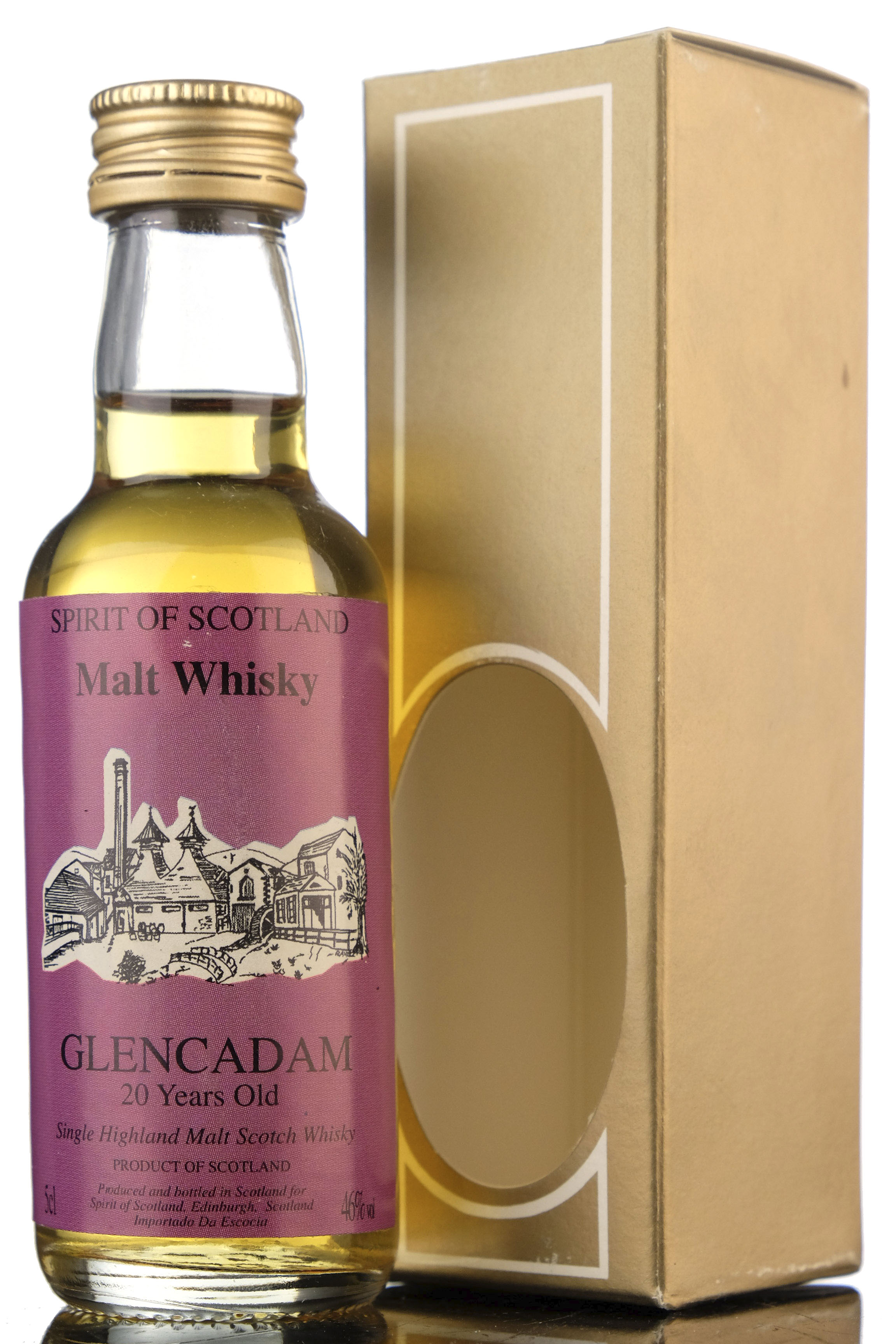 Glencadam 20 Year Old - Spirit Of Scotland Miniature
