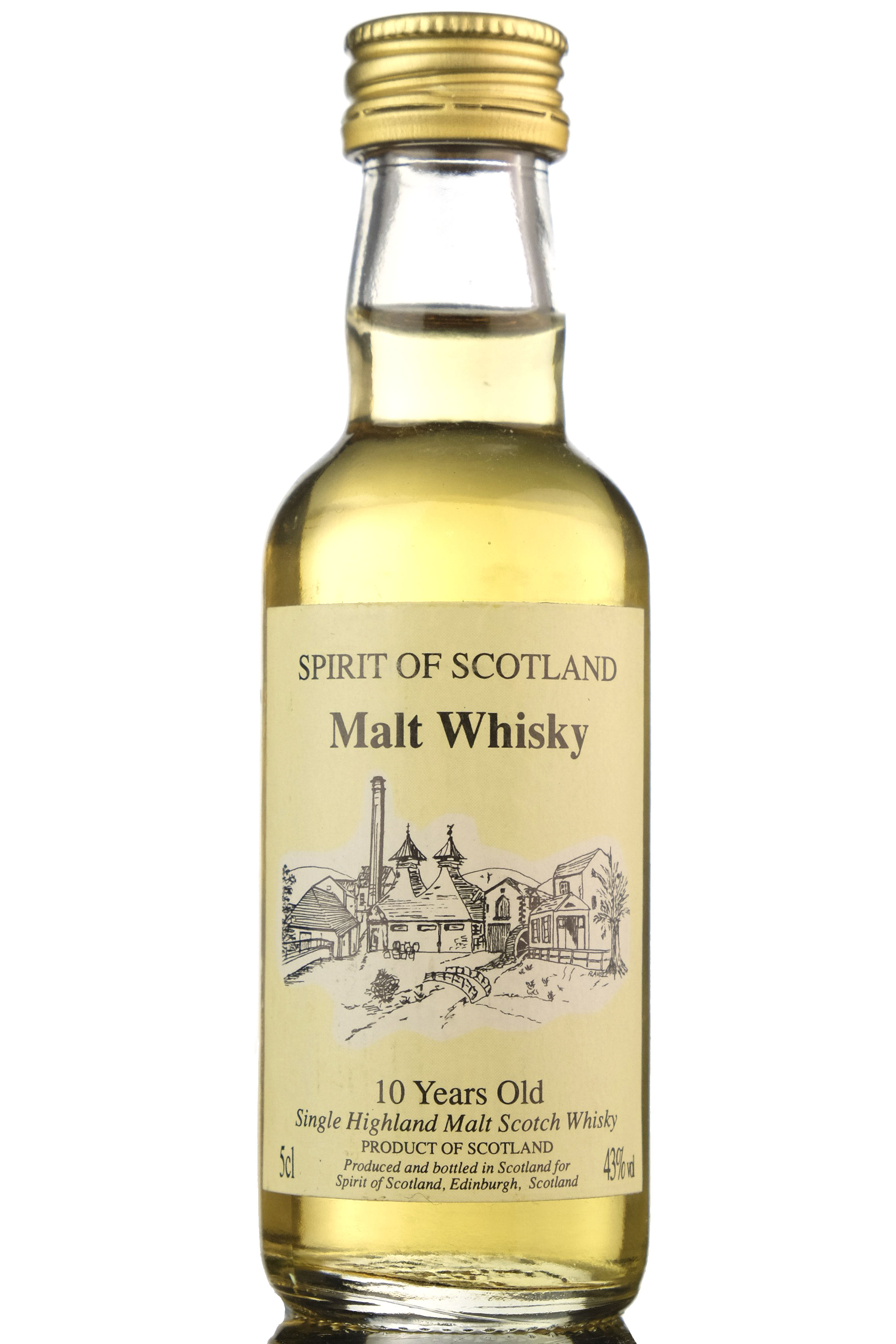 Malt Whisky 10 Year Old - Spirit Of Scotland Miniature