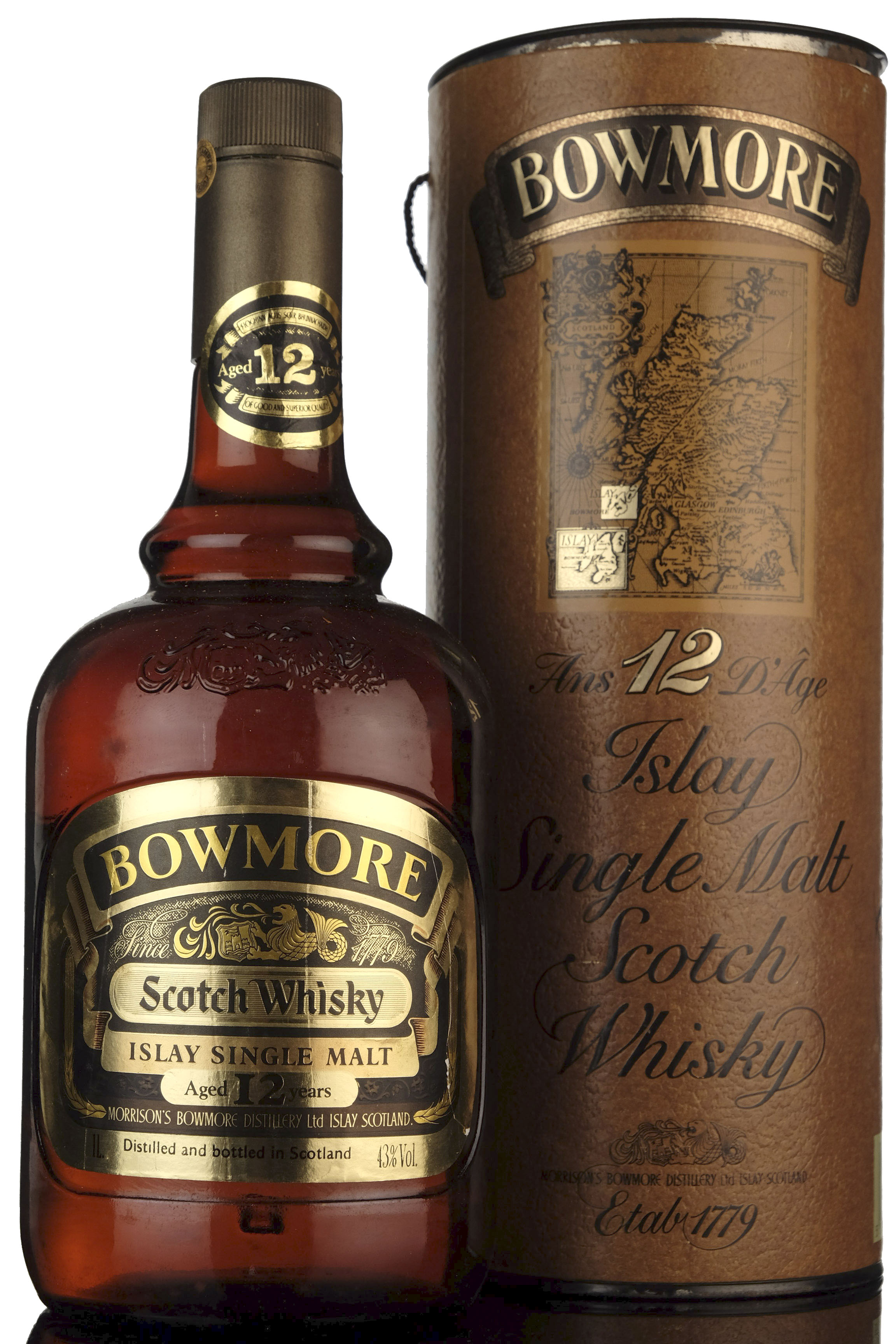 Bowmore 12 Year Old - 1980s - 1 Litre