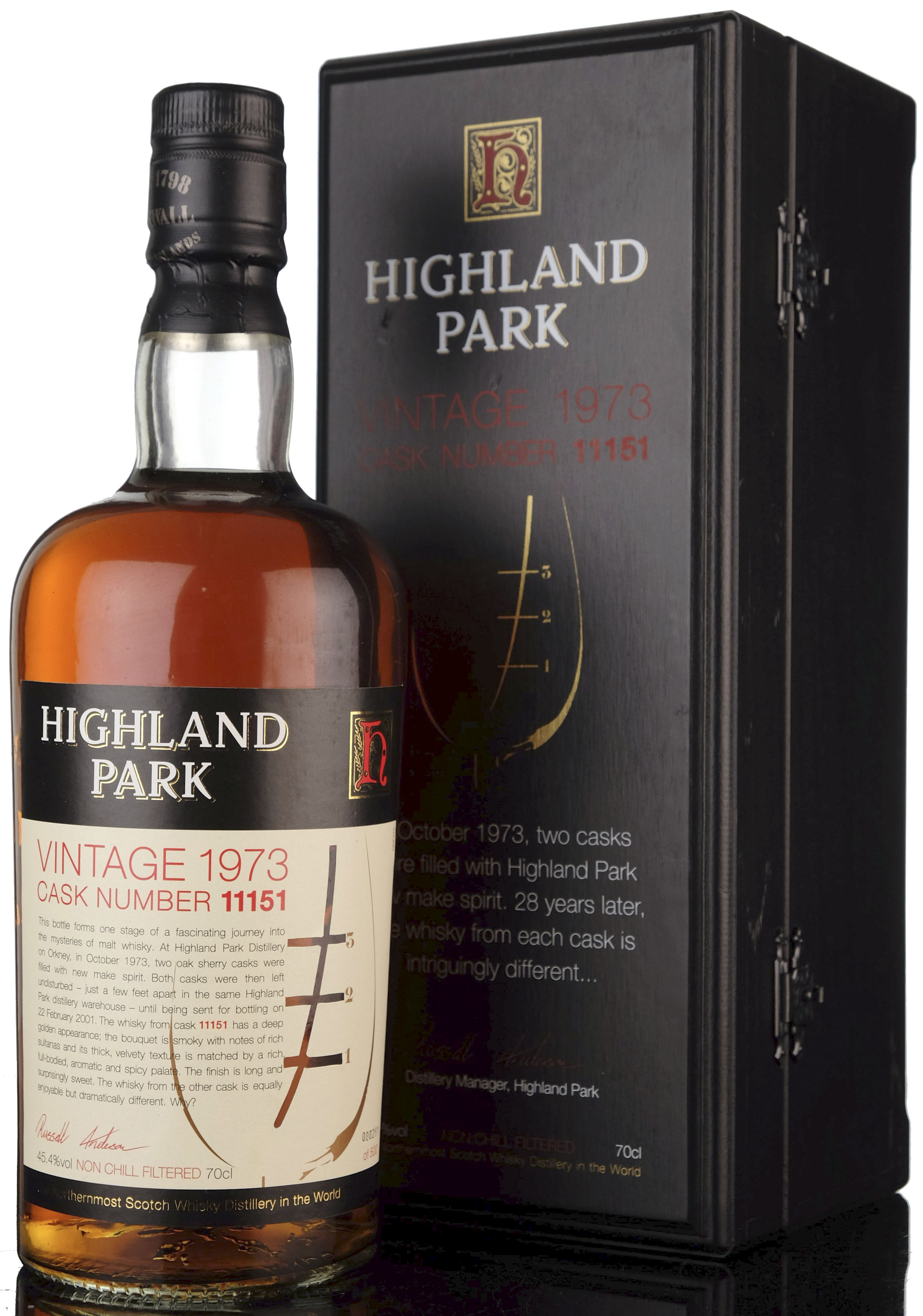 Highland Park 1973-2001 - 28 Year Old - Oddbins Exclusive - Cask 11151