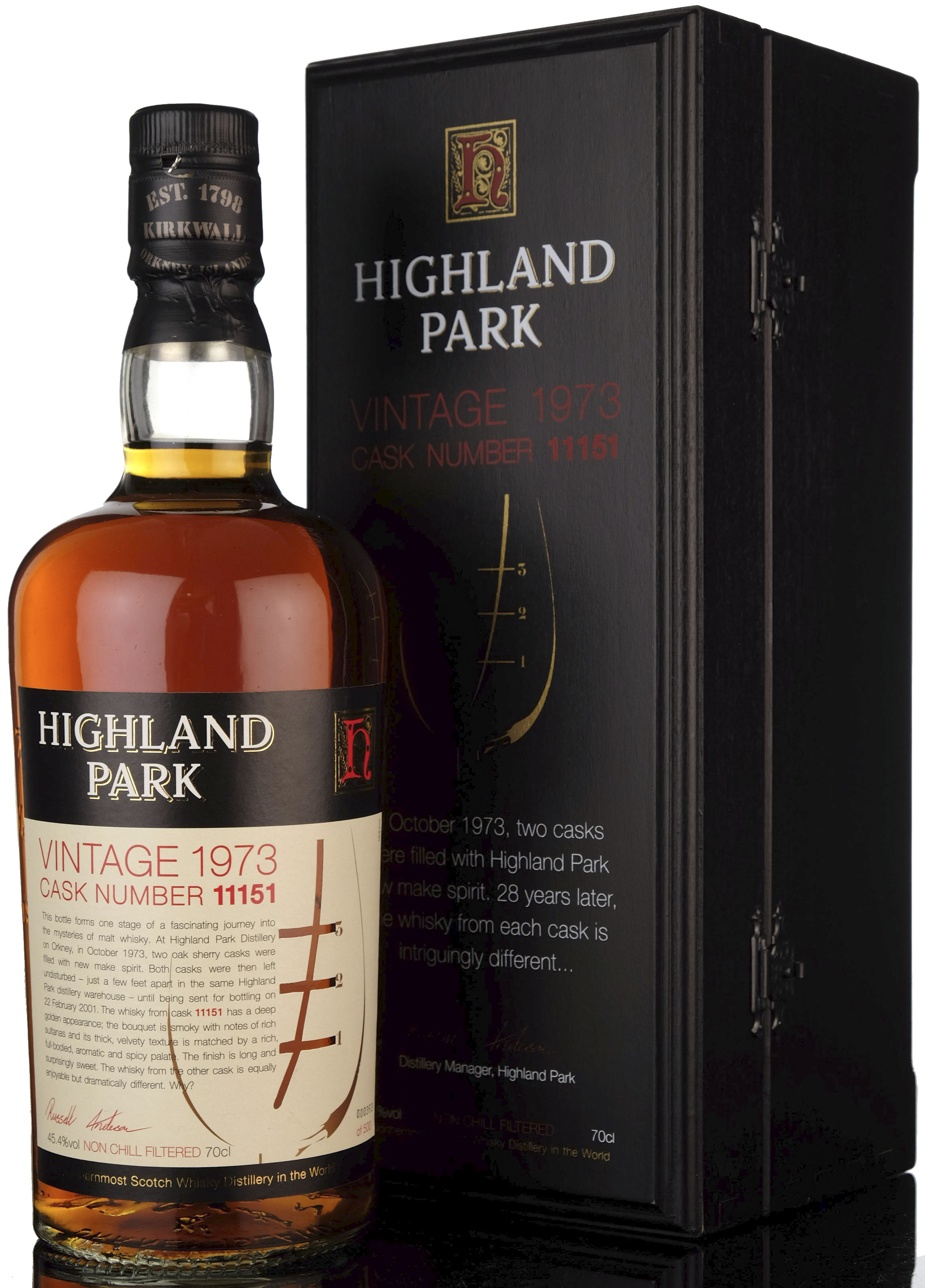 Highland Park 1973-2001 - 28 Year Old - Oddbins Exclusive - Cask 11151