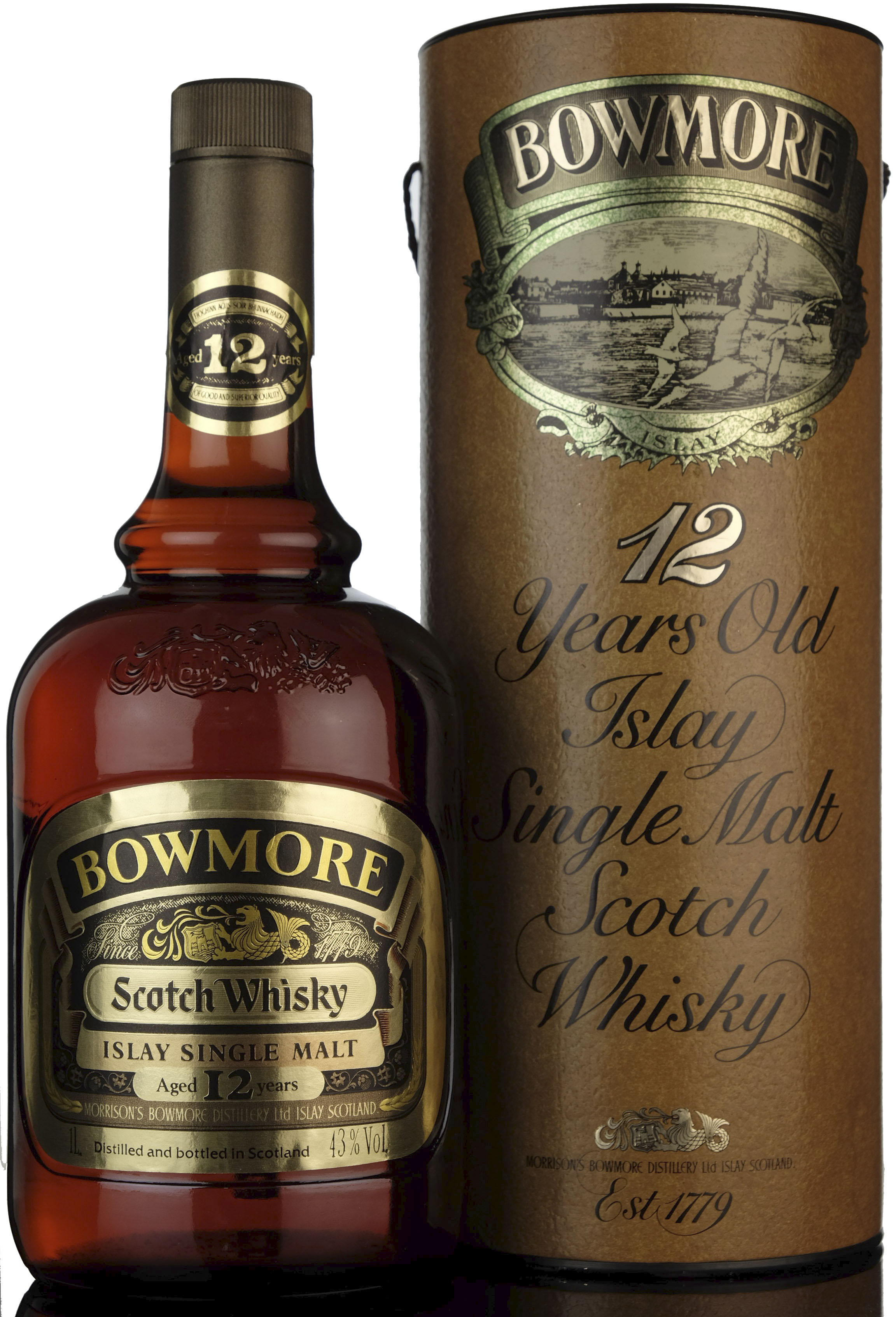 Bowmore 12 Year Old - 1980s - 1 Litre