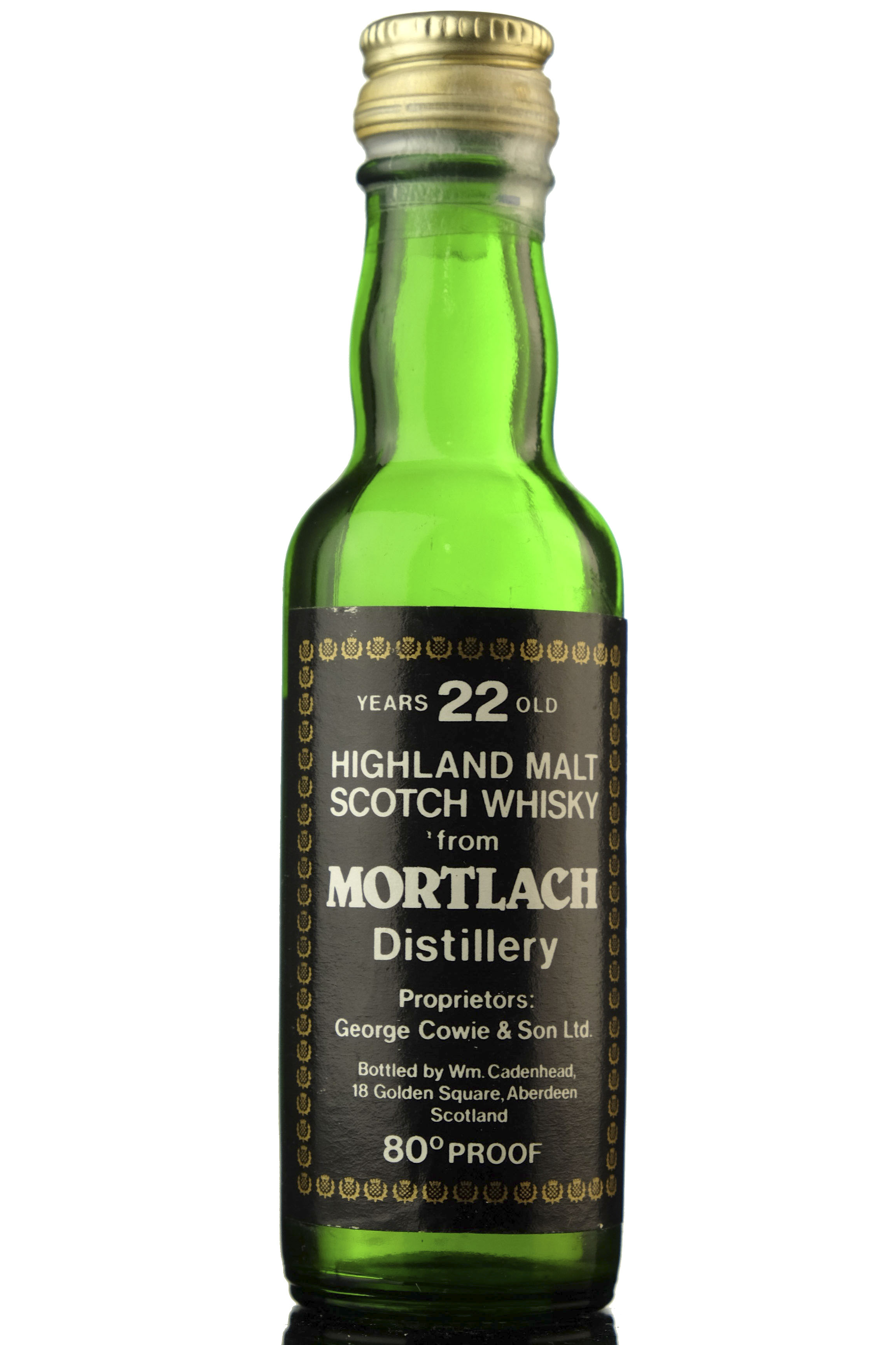 Mortlach 22 Year Old - Cadenhead Miniature - 80 Proof