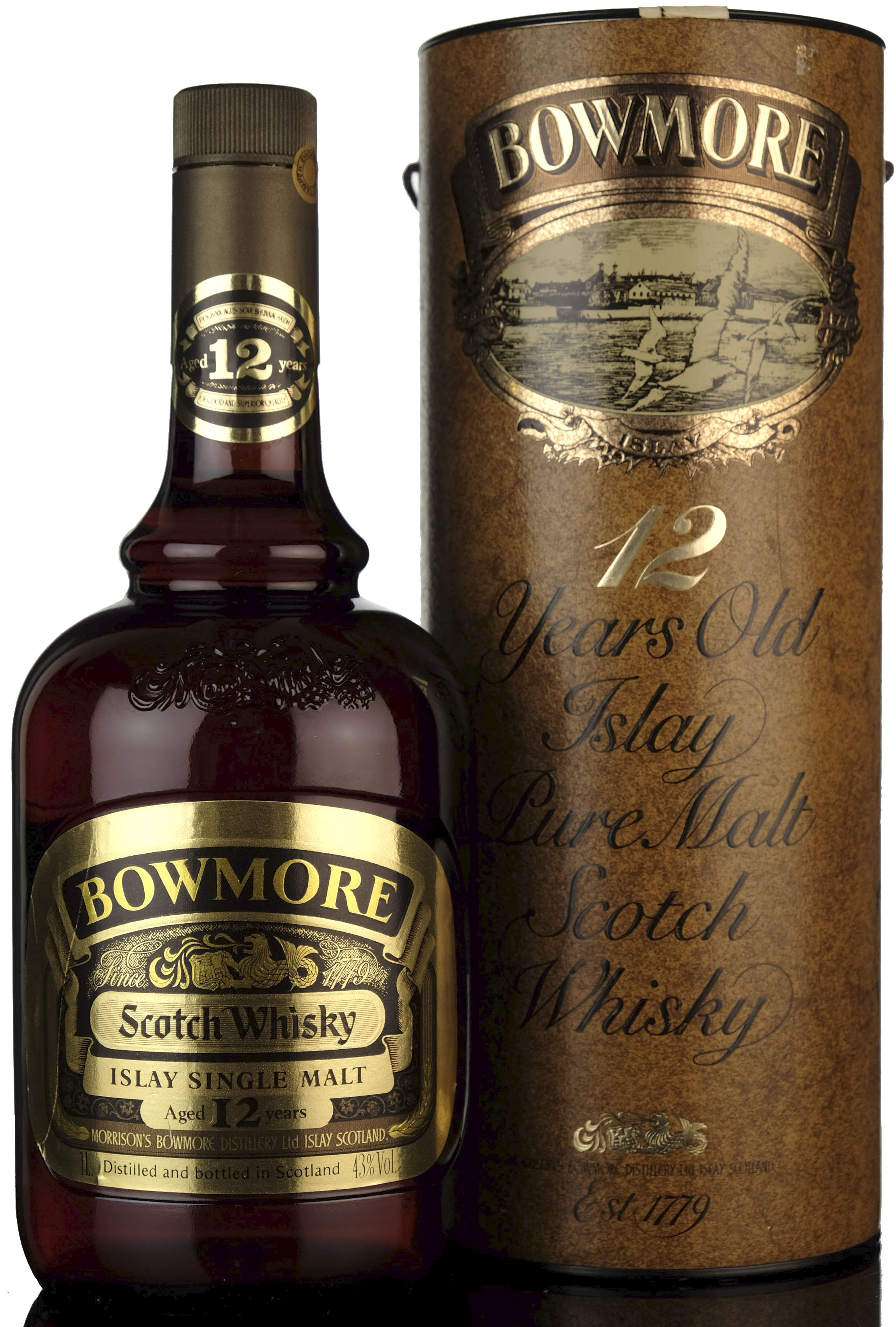 Bowmore 12 Year Old - 1980s - 1 Litre