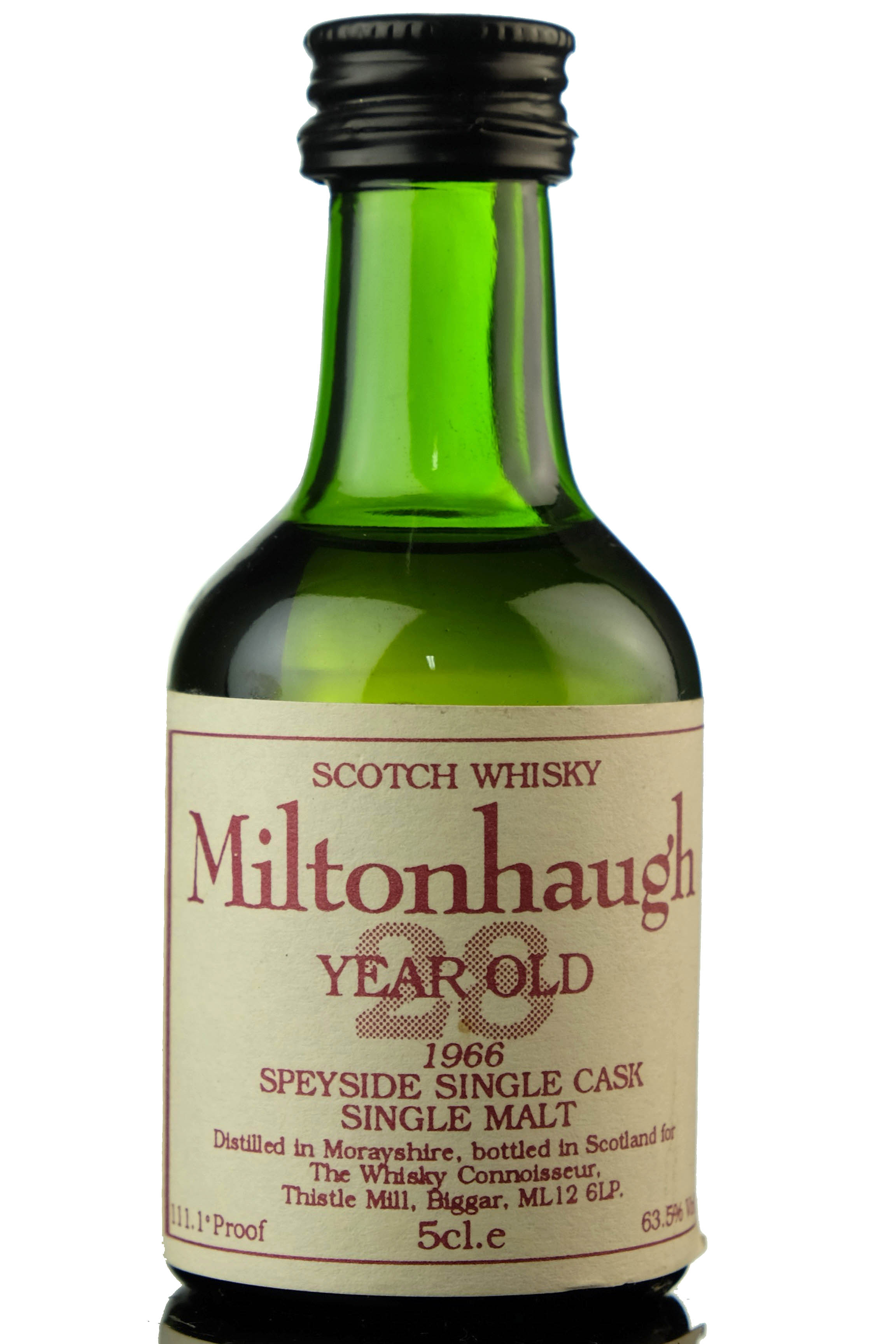 Balmenach (Miltonhaugh) 1966 - 28 Year Old  - Whisky Connoisseur - Single Cask - Miniature