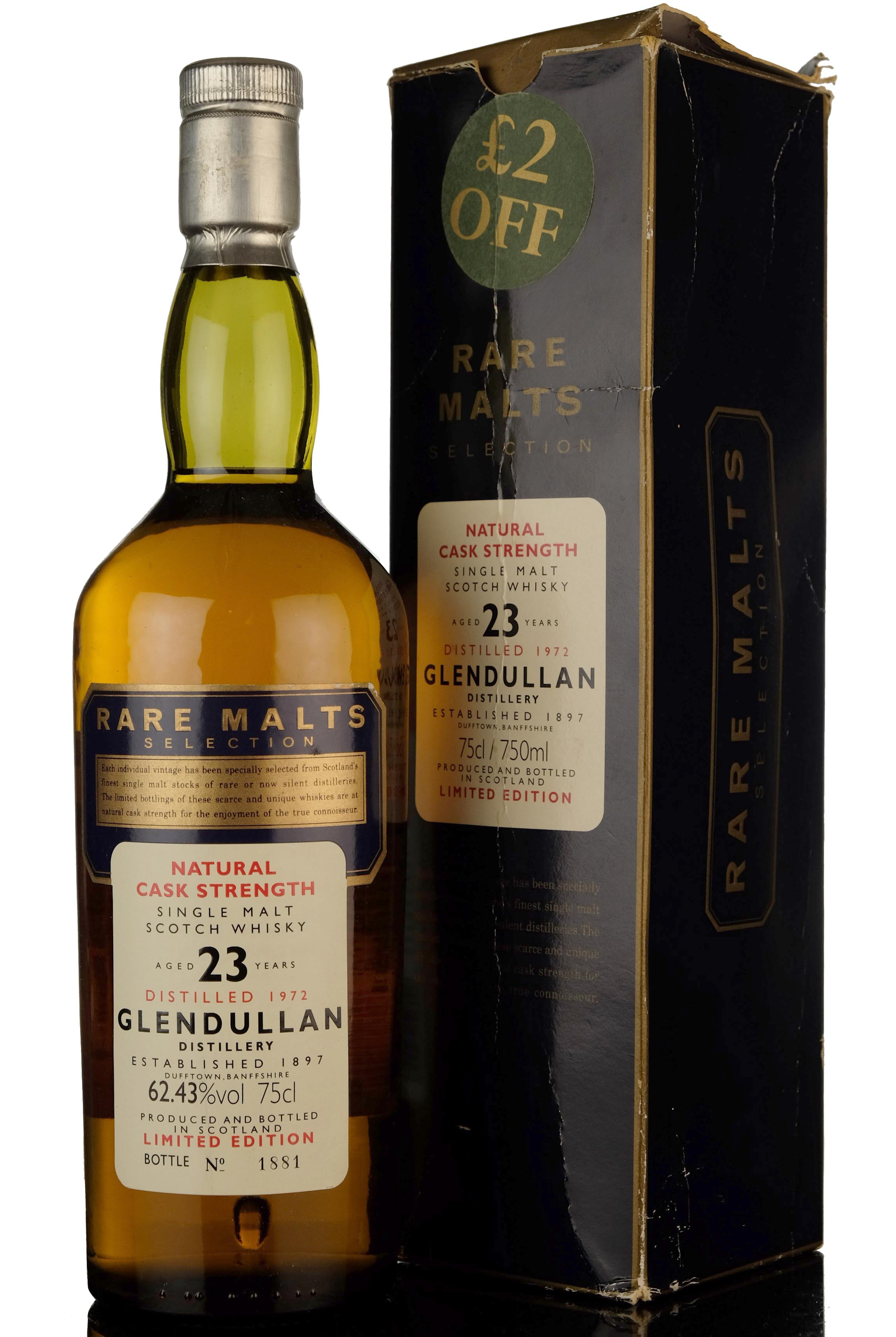 Glendullan 1972 - 23 Year Old - Rare Malts 62.43%