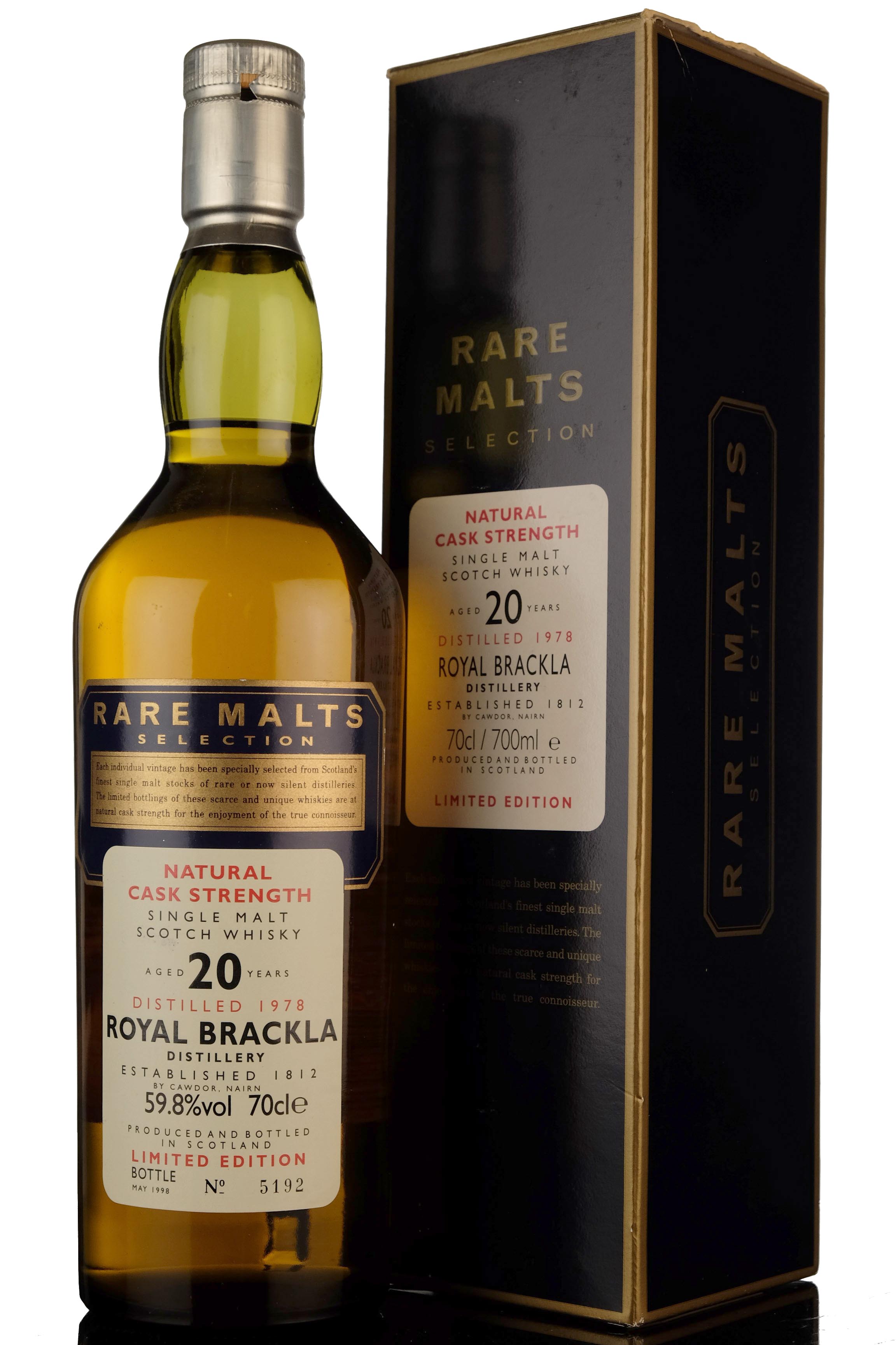 Royal Brackla 1978-1998 - 20 Year Old - Rare Malts 59.8%