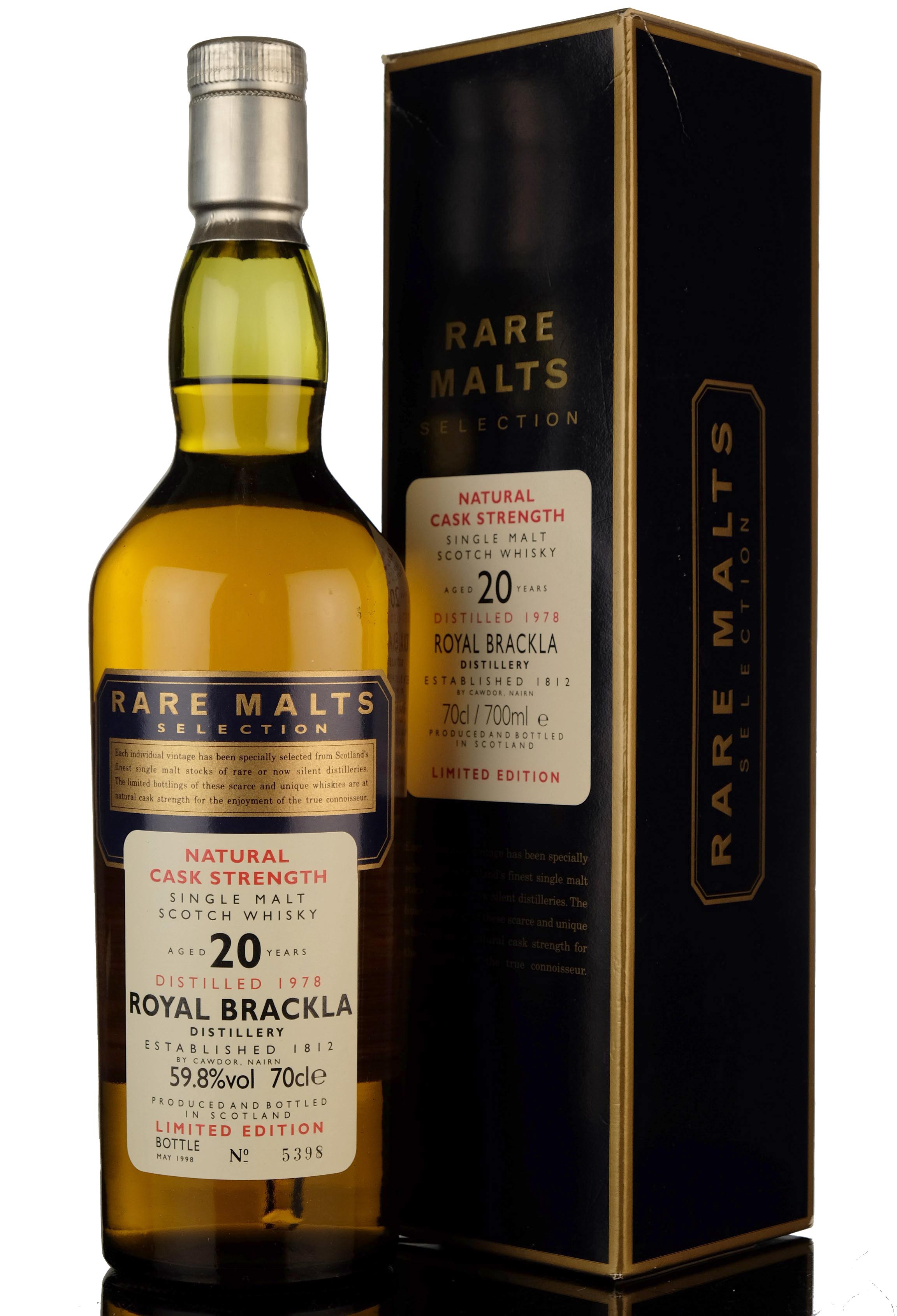 Royal Brackla 1978-1998 - 20 Year Old - Rare Malts 59.8%