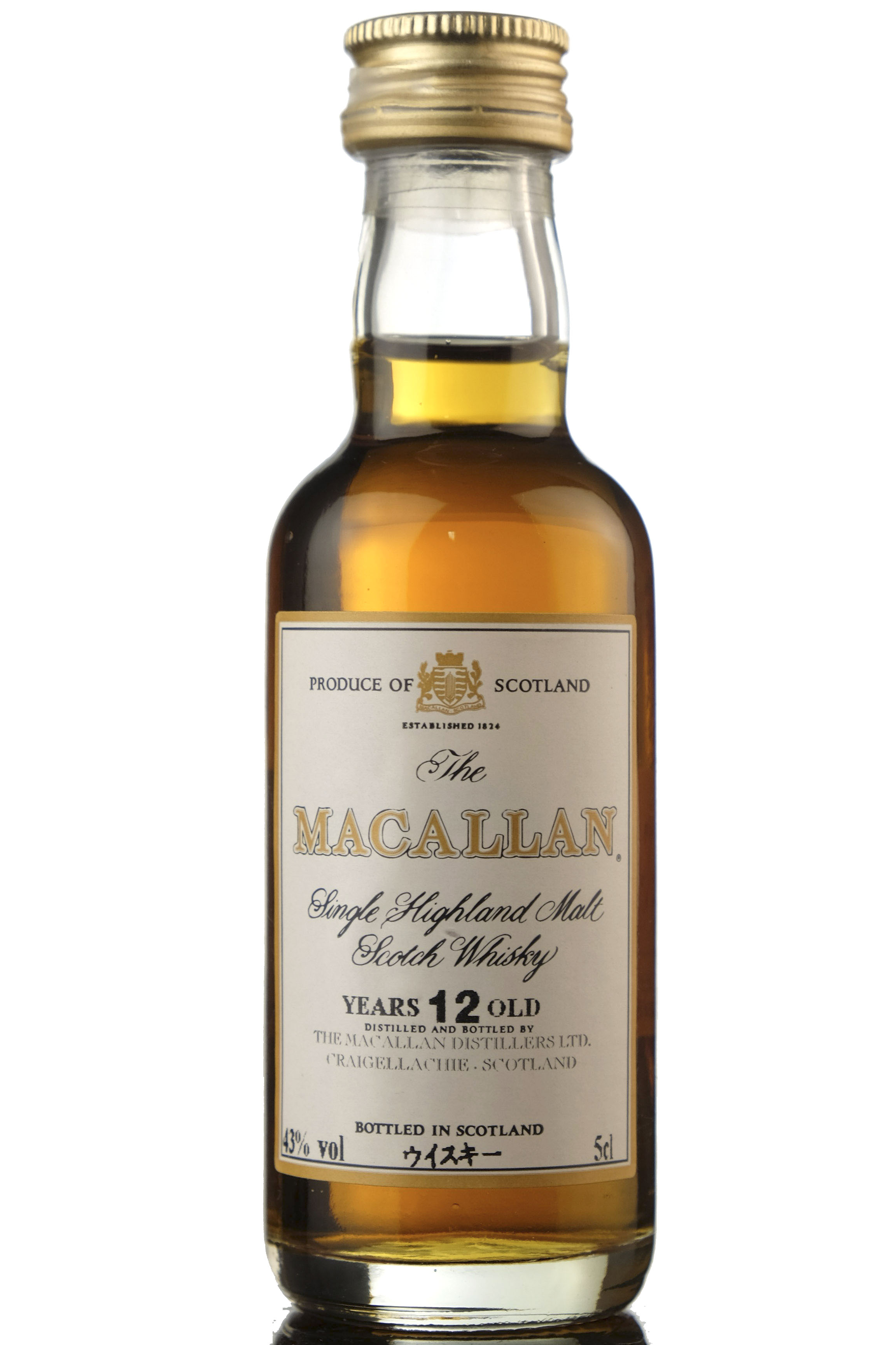 Macallan 12 Year Old Miniature