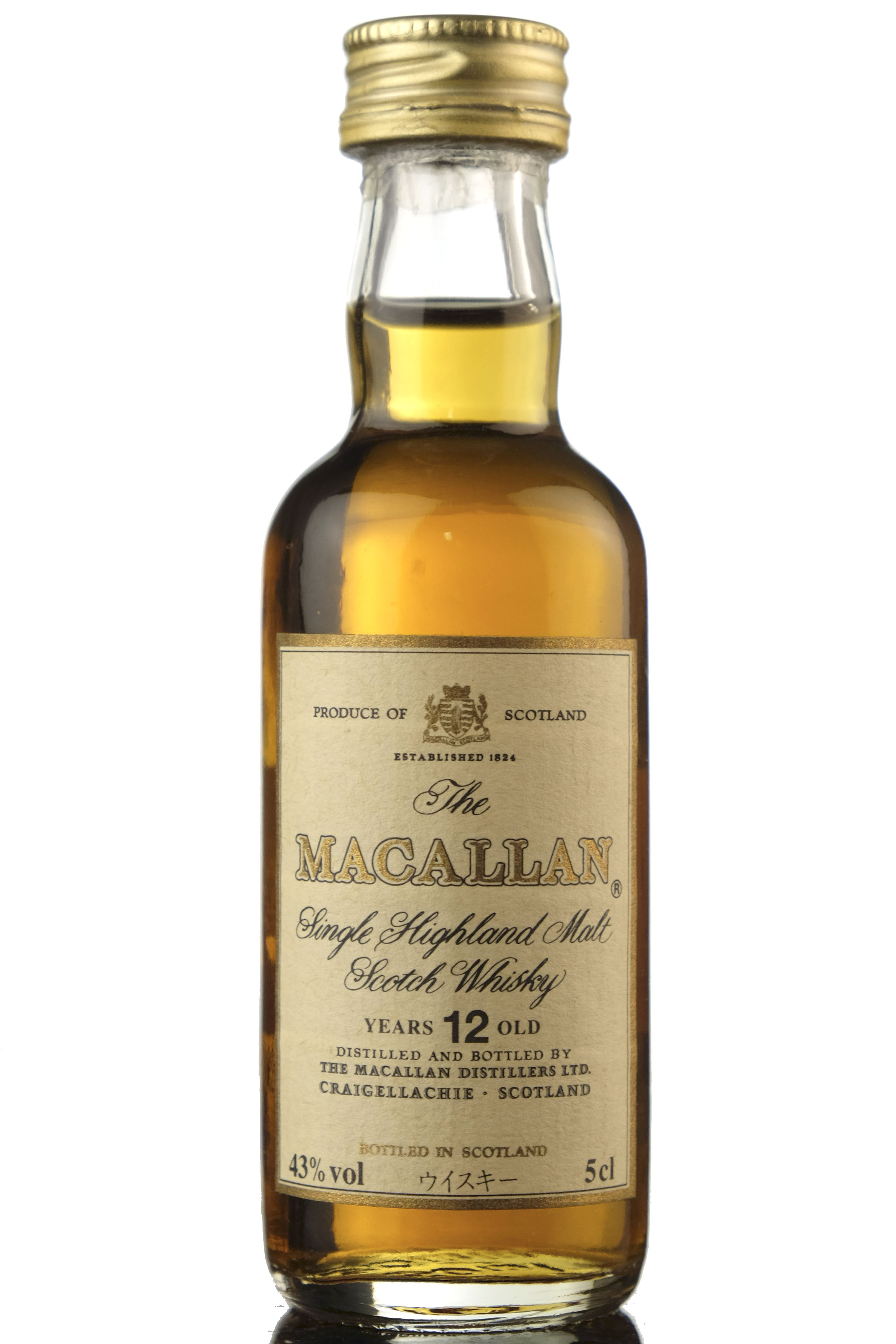 Macallan 12 Year Old Miniature