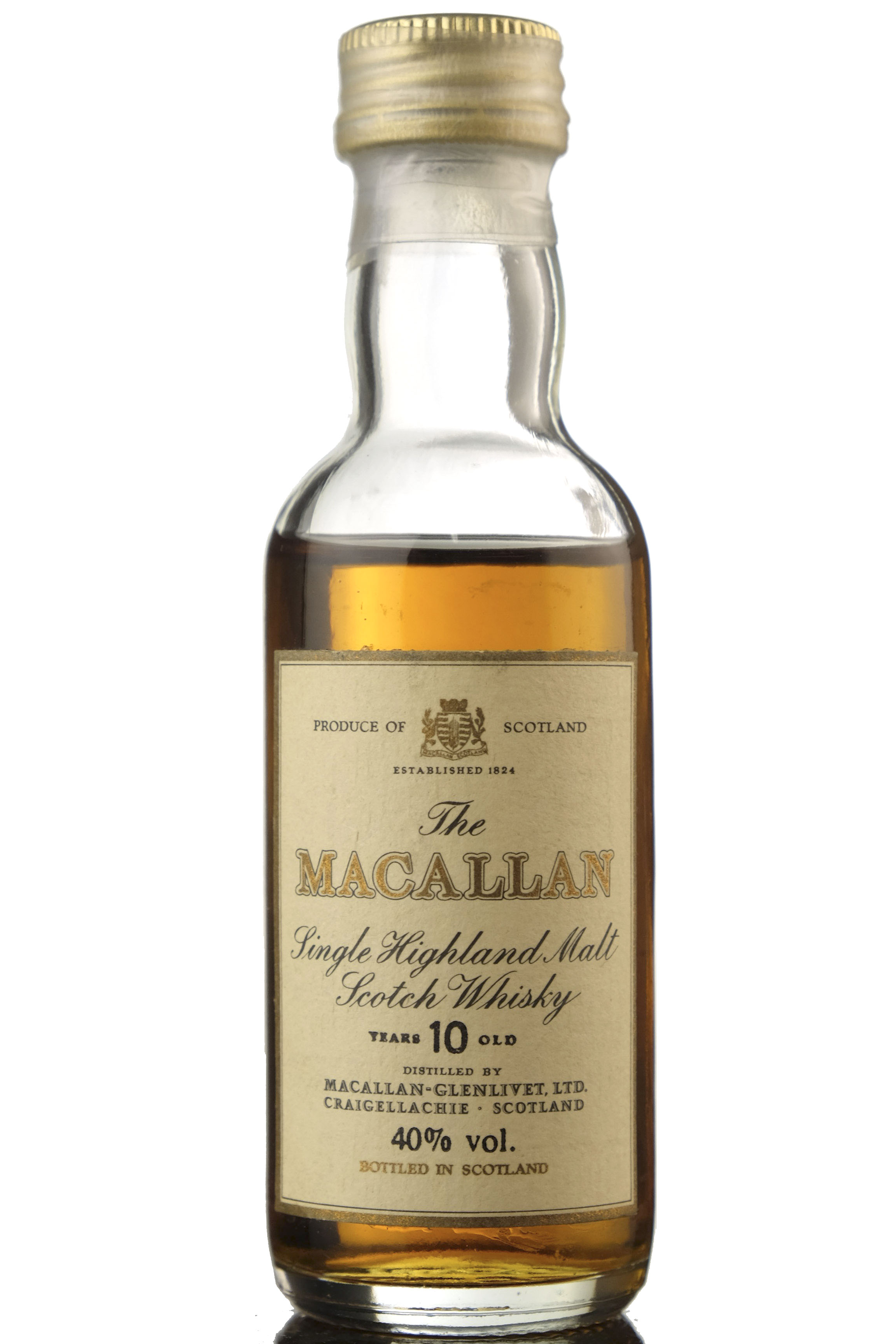 Macallan 10 Year Old Miniature