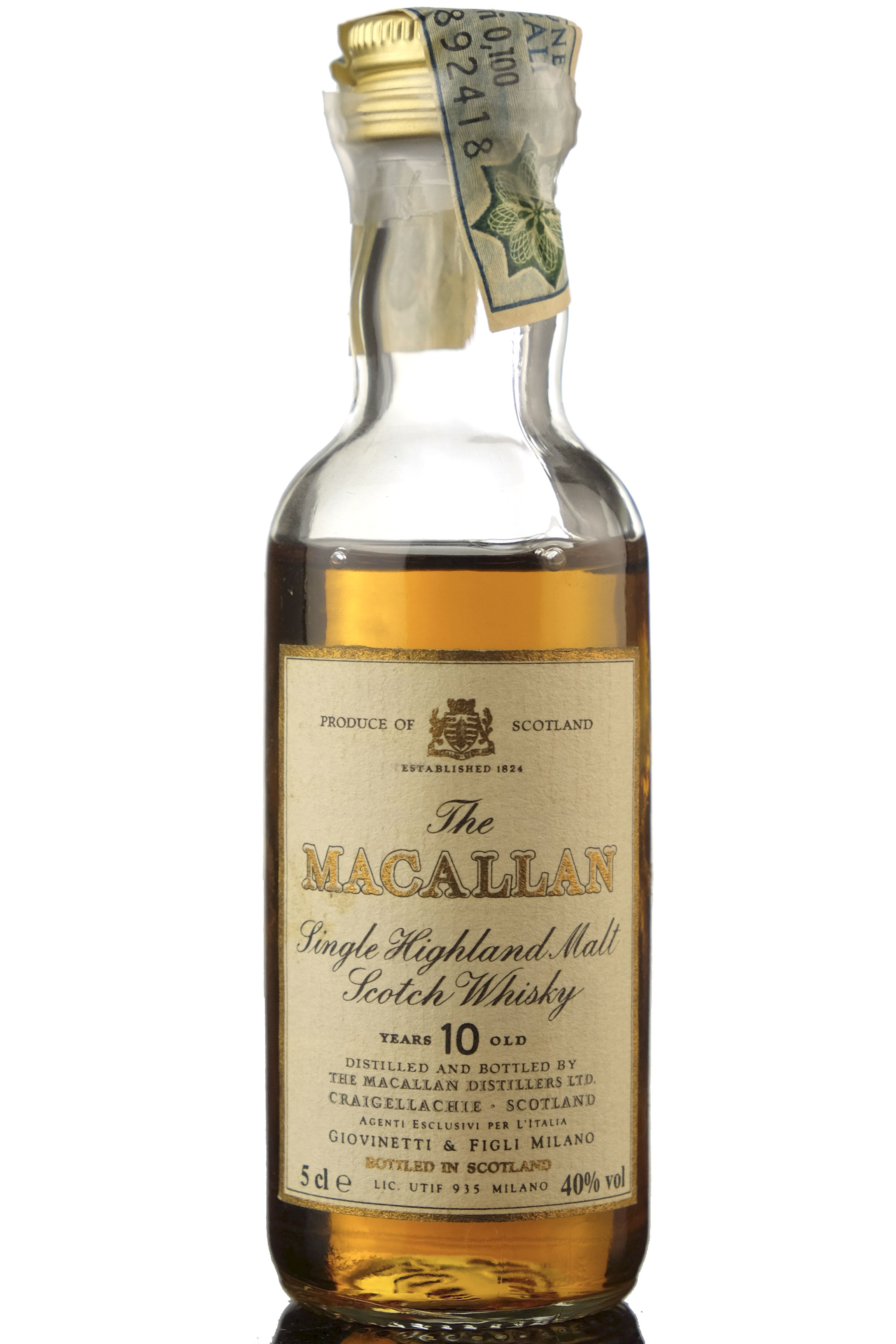 Macallan 10 Year Old Miniature