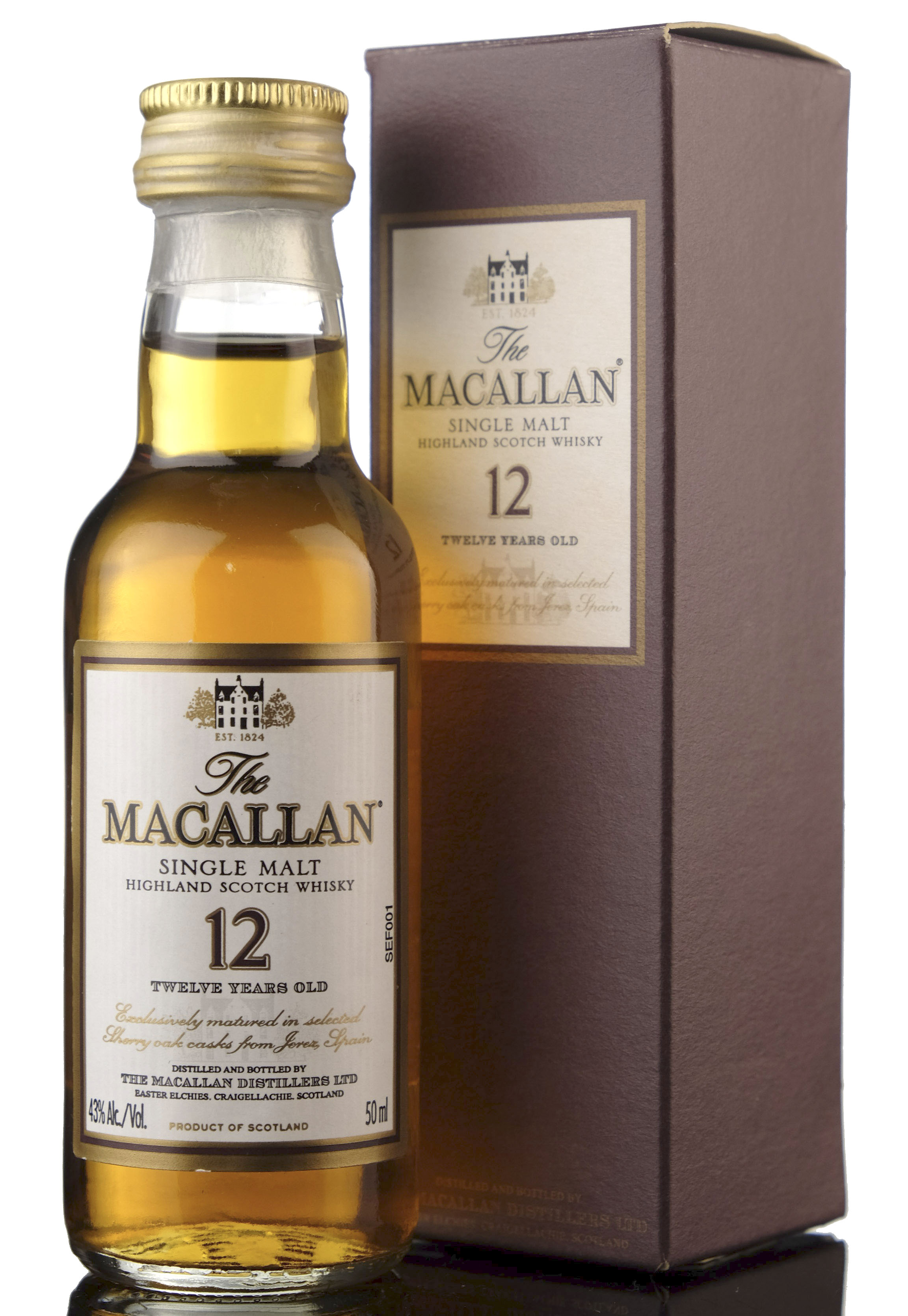 Macallan 12 Year Old Miniature