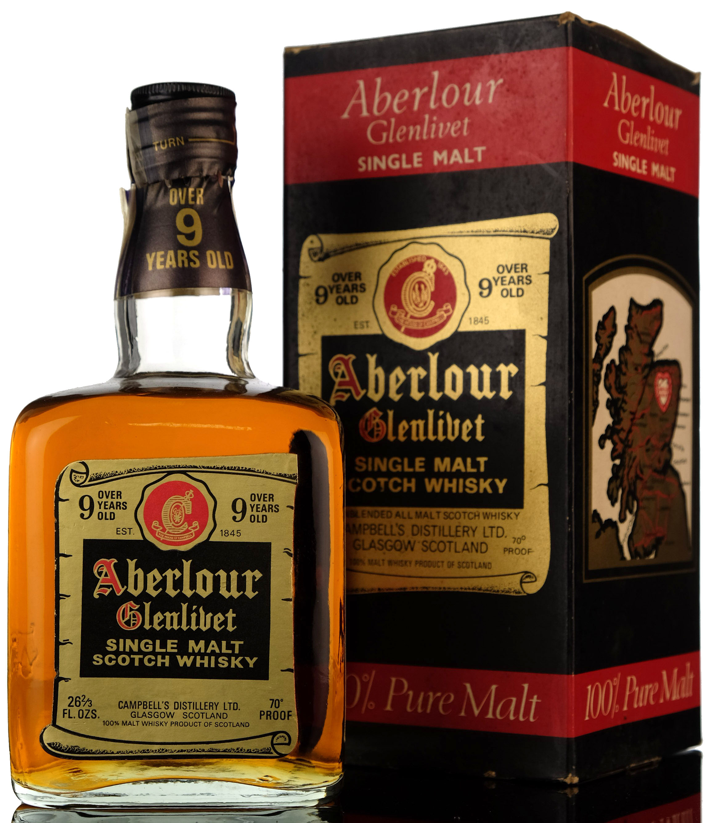 Aberlour-Glenlivet 9 Year Old - 1970s